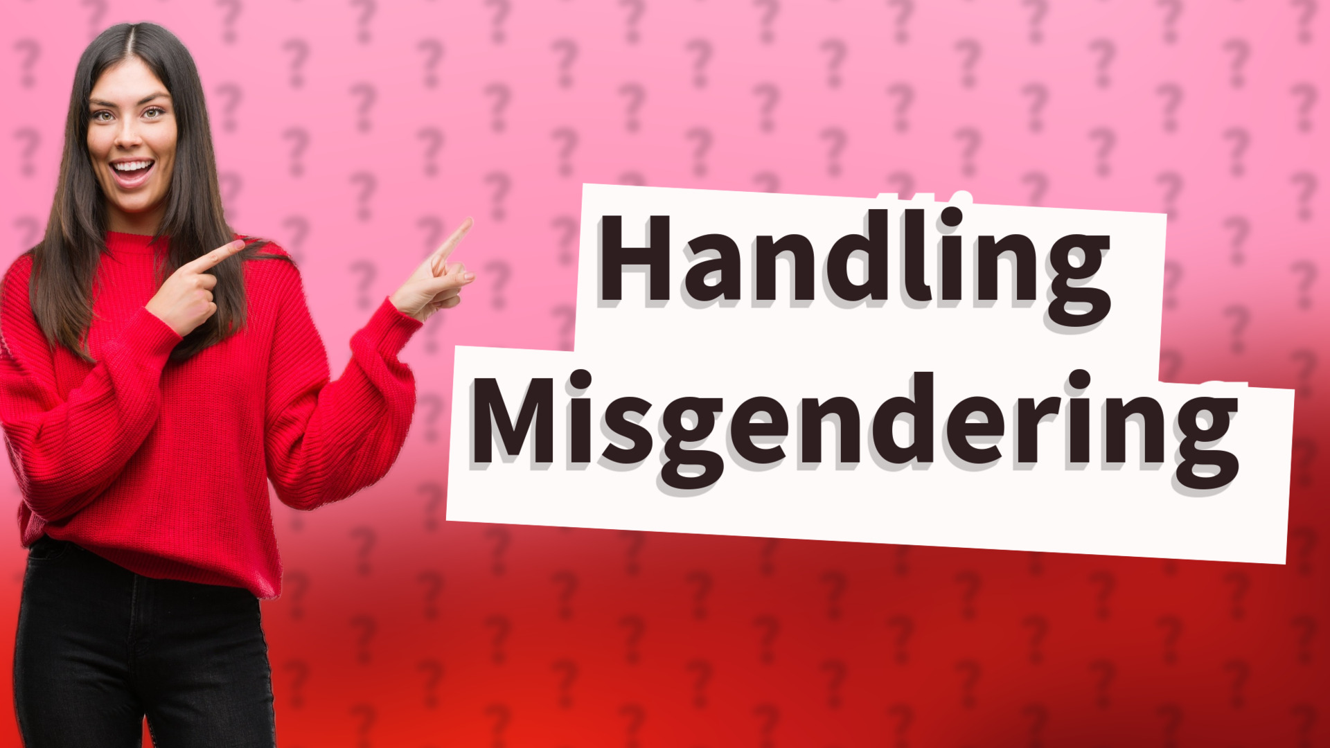 Handling Misgendering