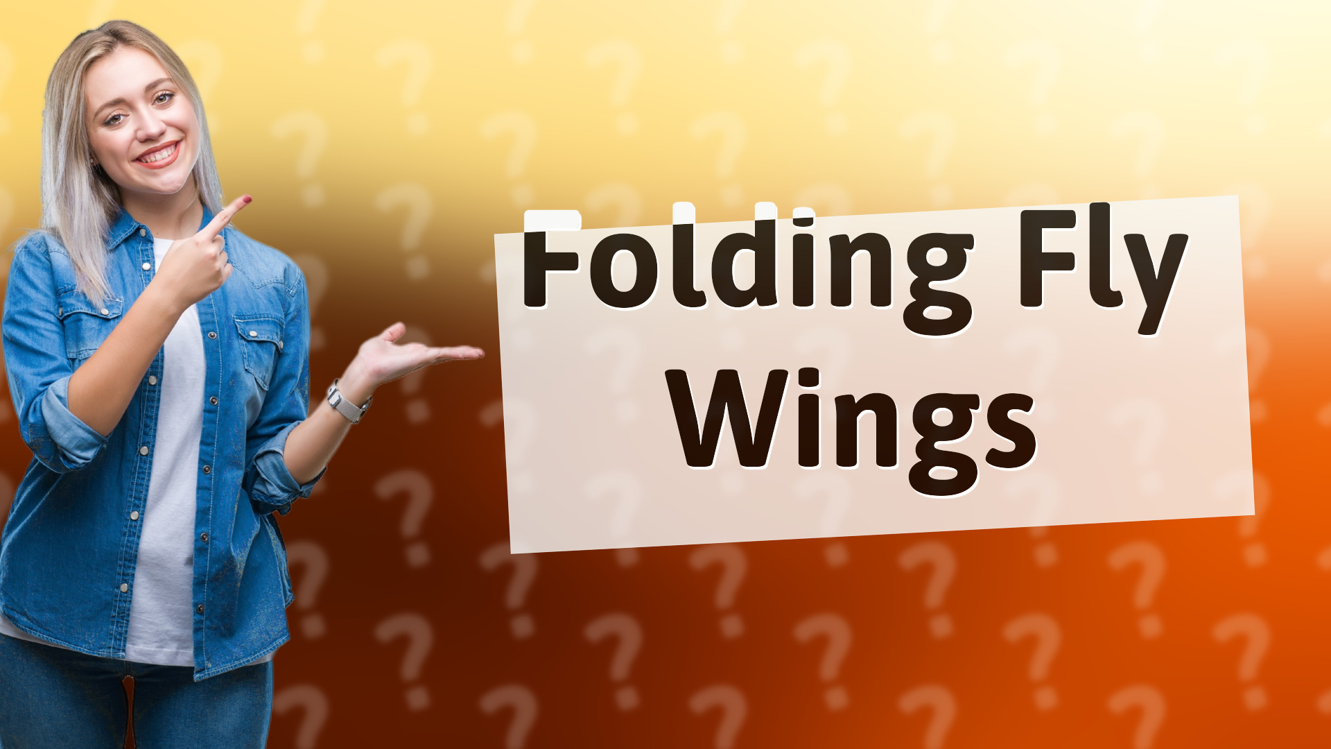Folding Fly Wings