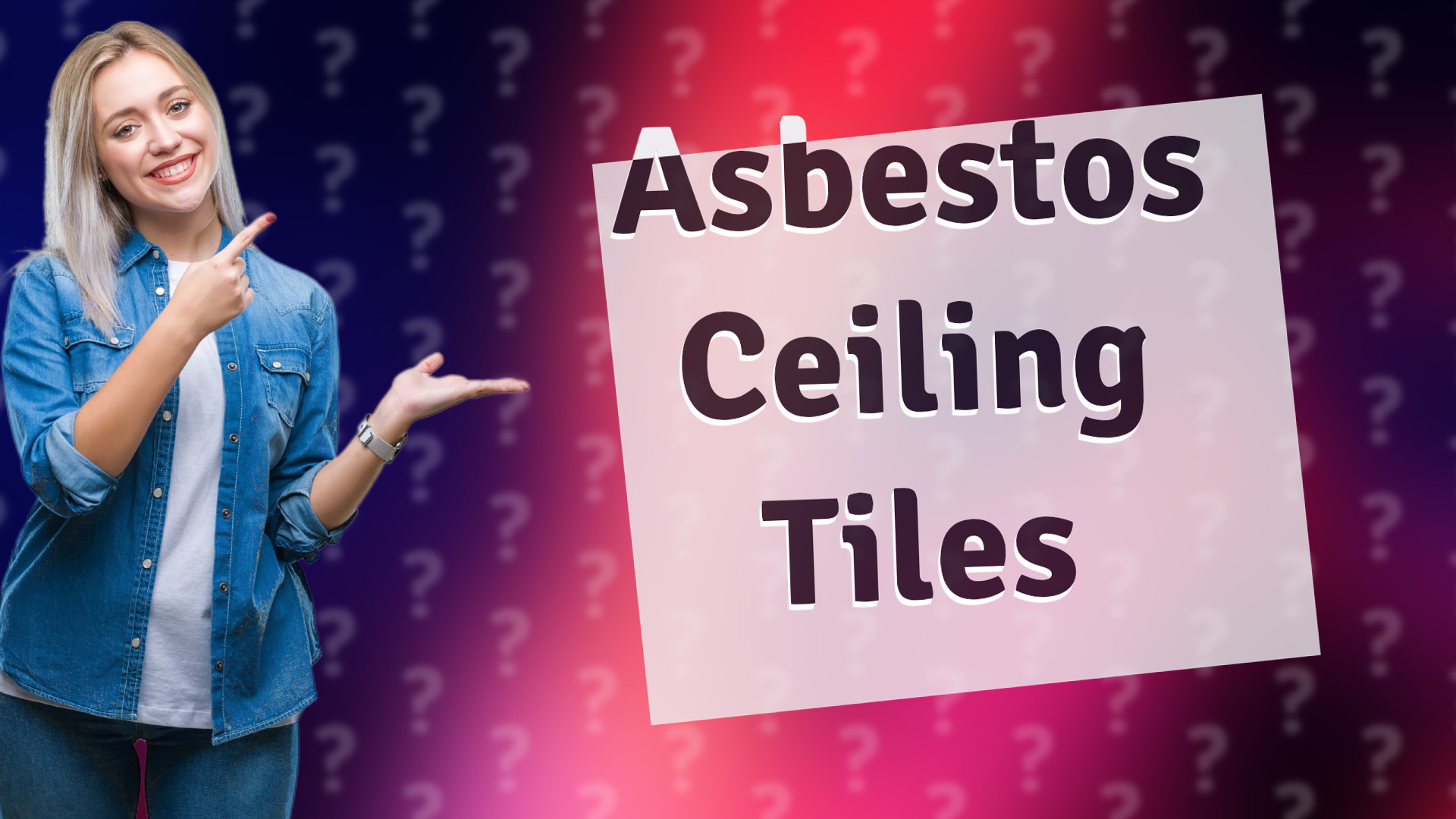 Asbestos Ceiling Tiles