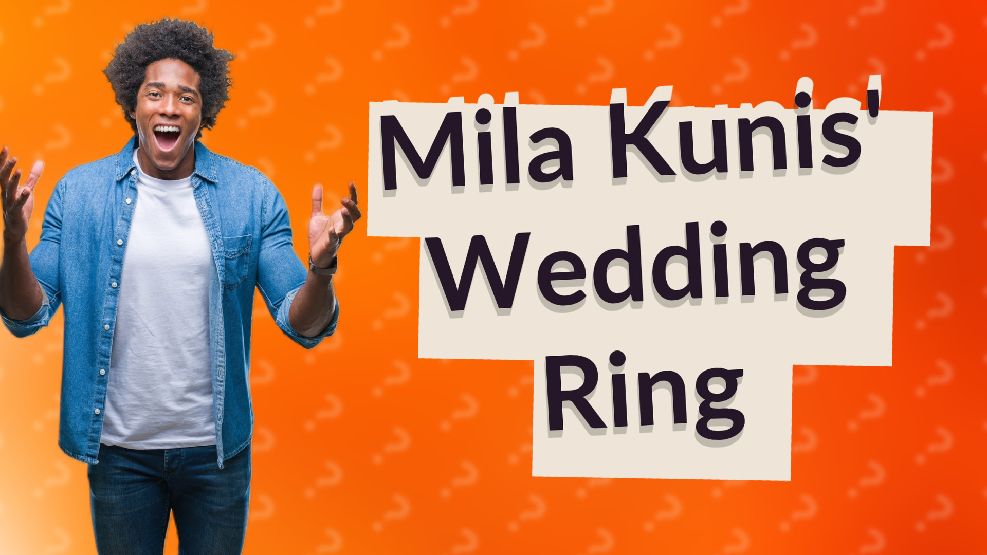Mila Kunis' Wedding Ring