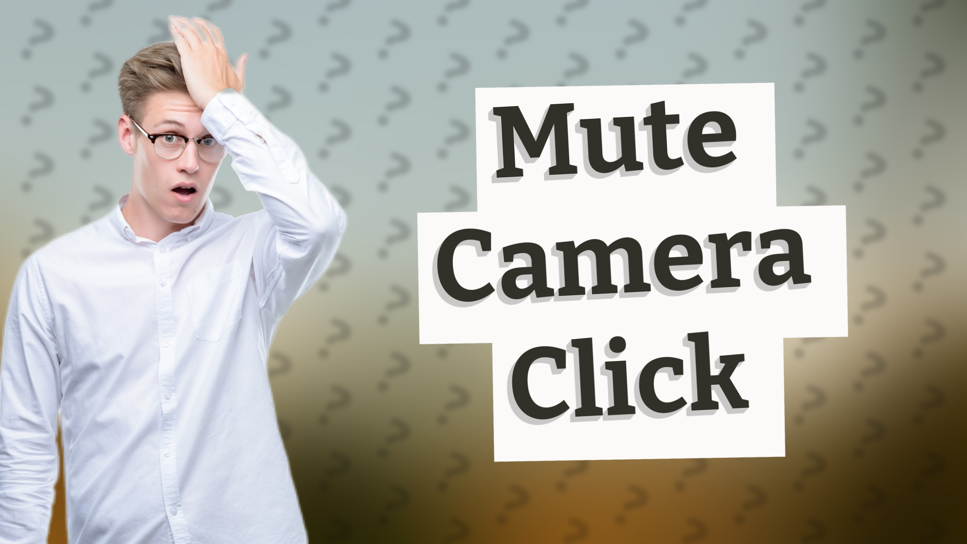 Mute Camera Click