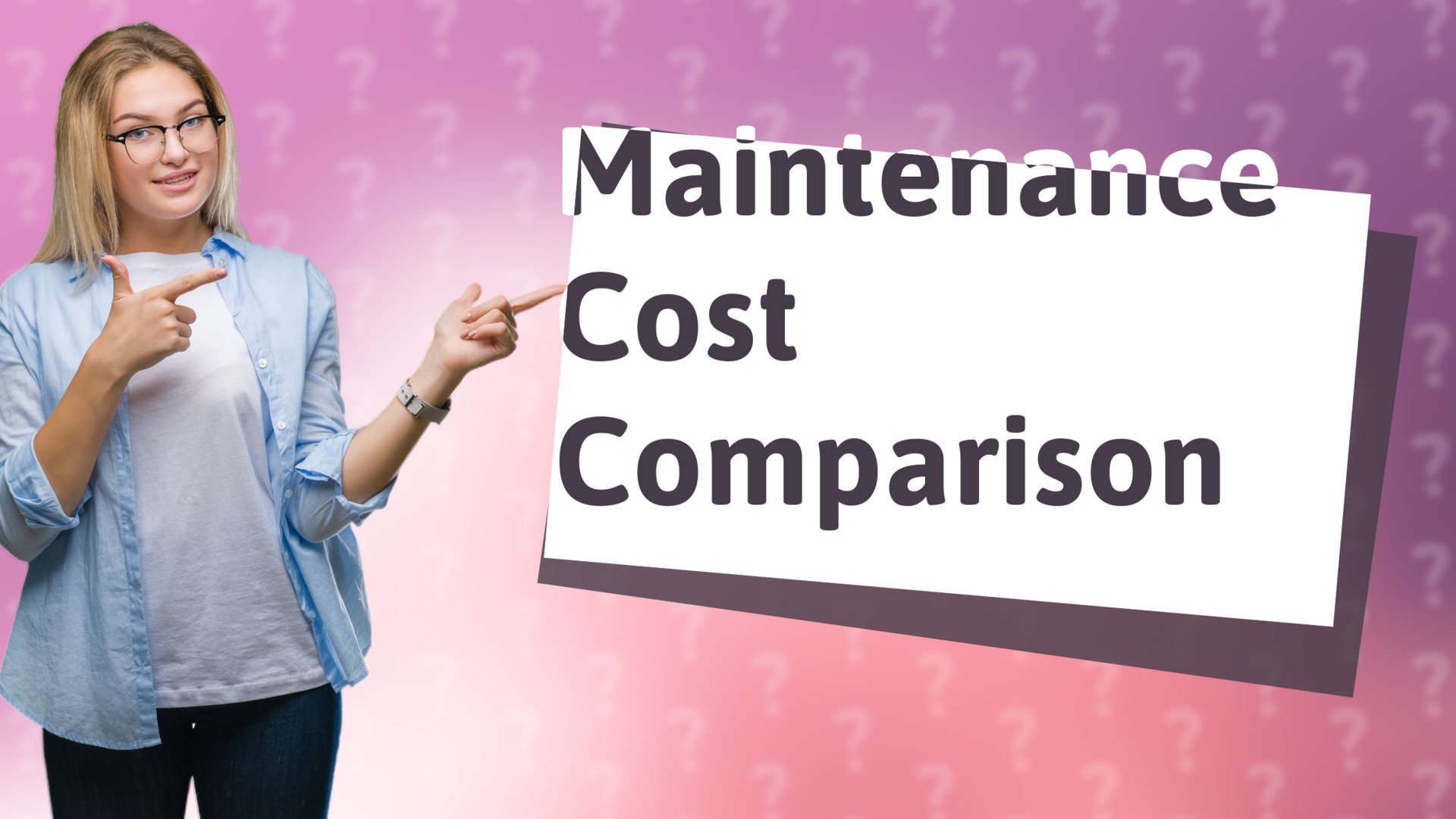 Maintenance Cost Comparison