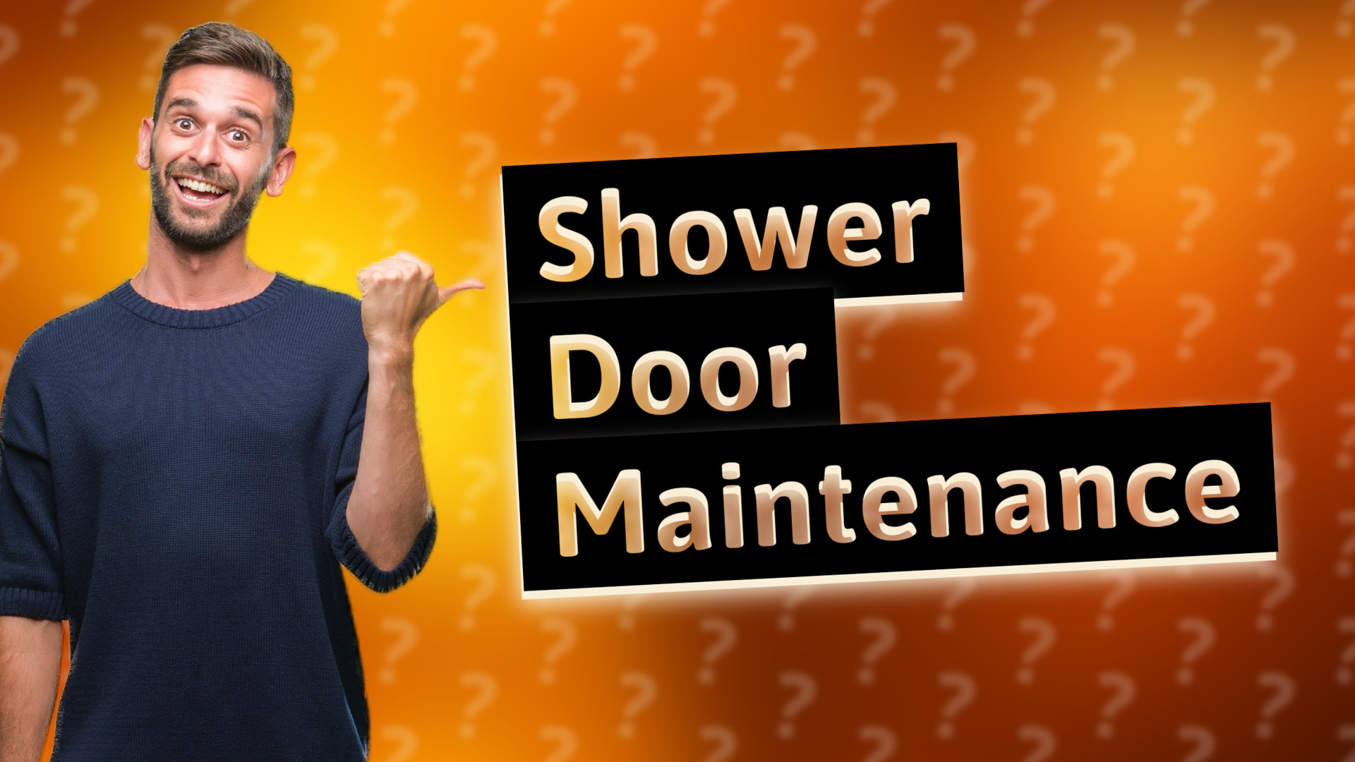 Shower Door Maintenance