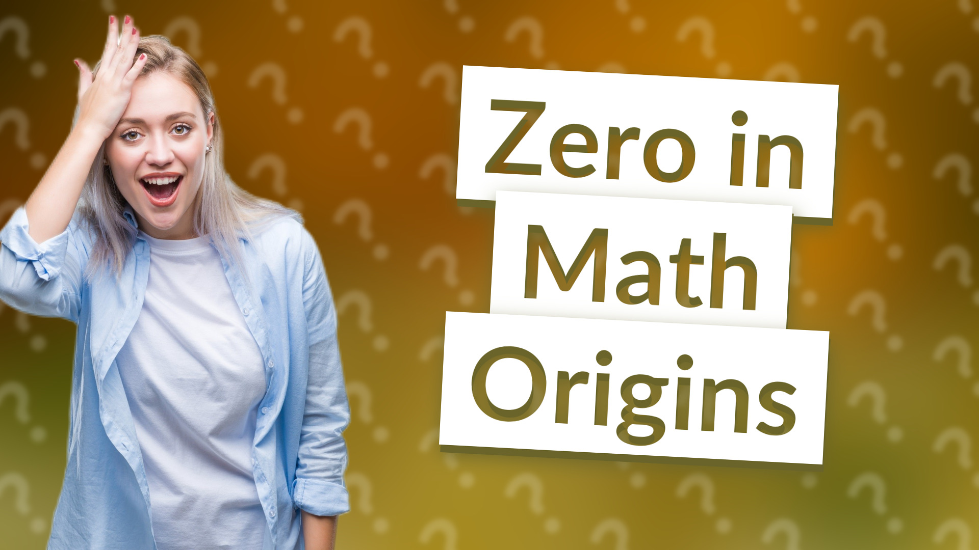 Zero in Math Origins