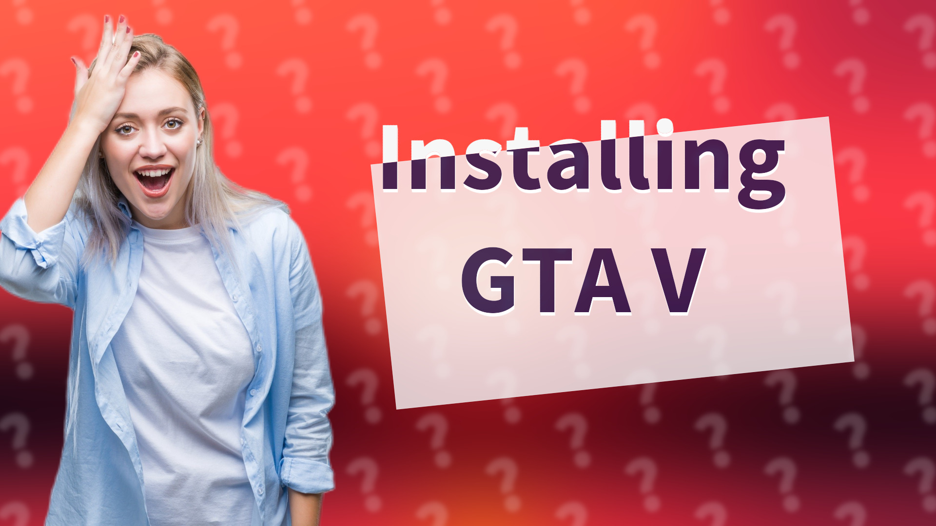Installing GTA V