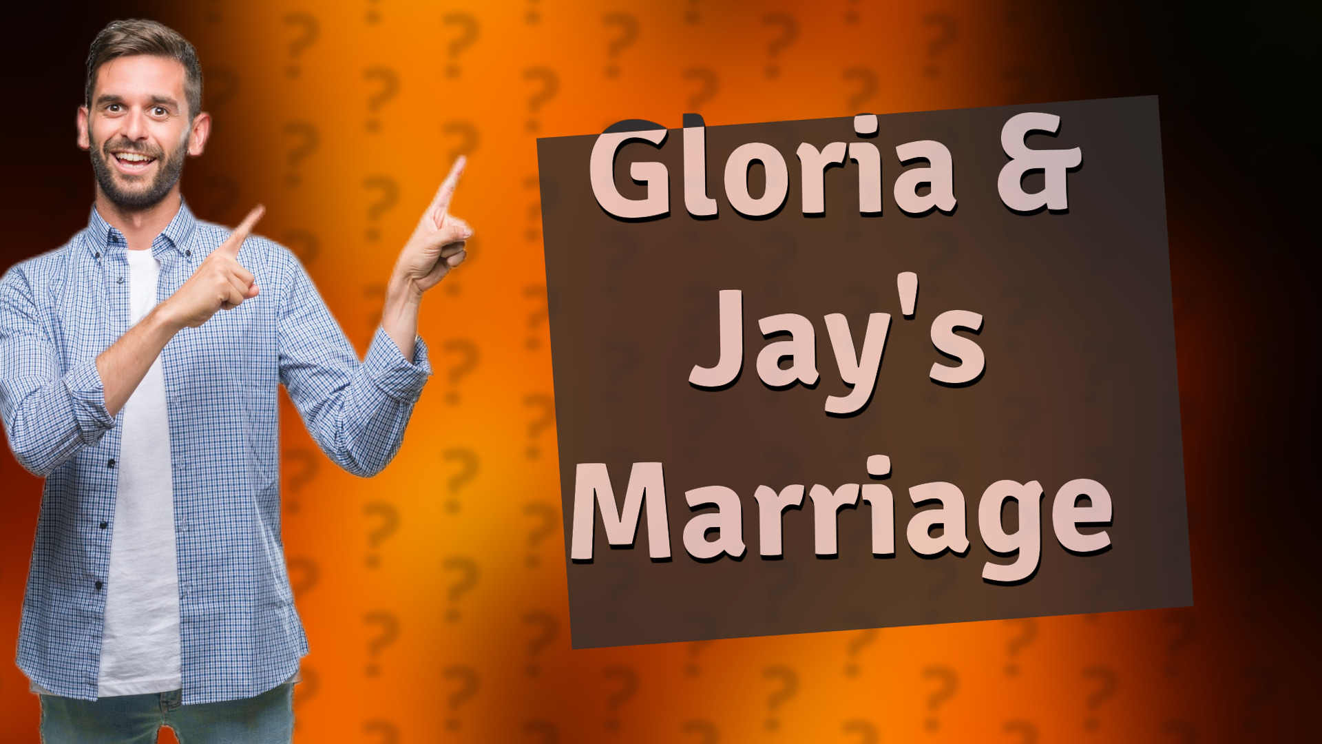 Gloria & Jay's Marriage