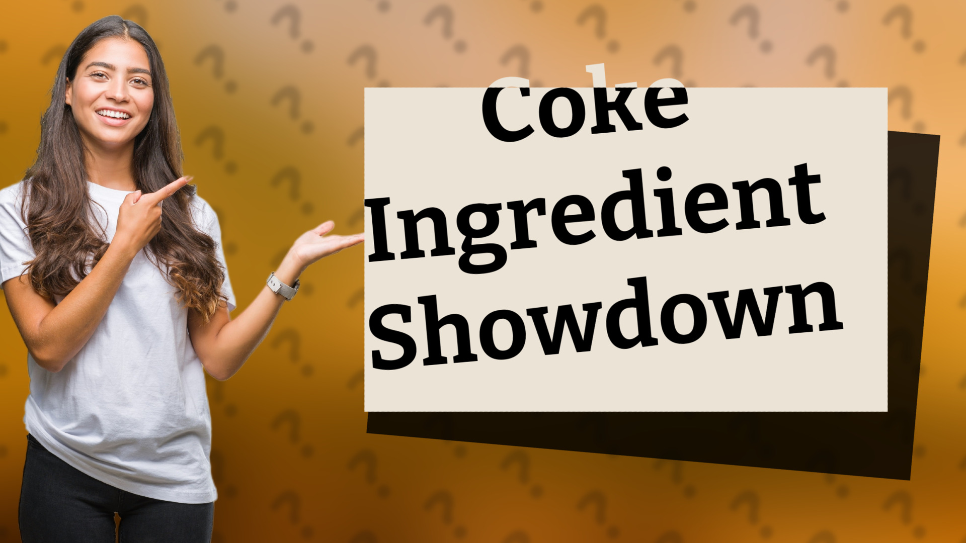 Coke Ingredient Showdown