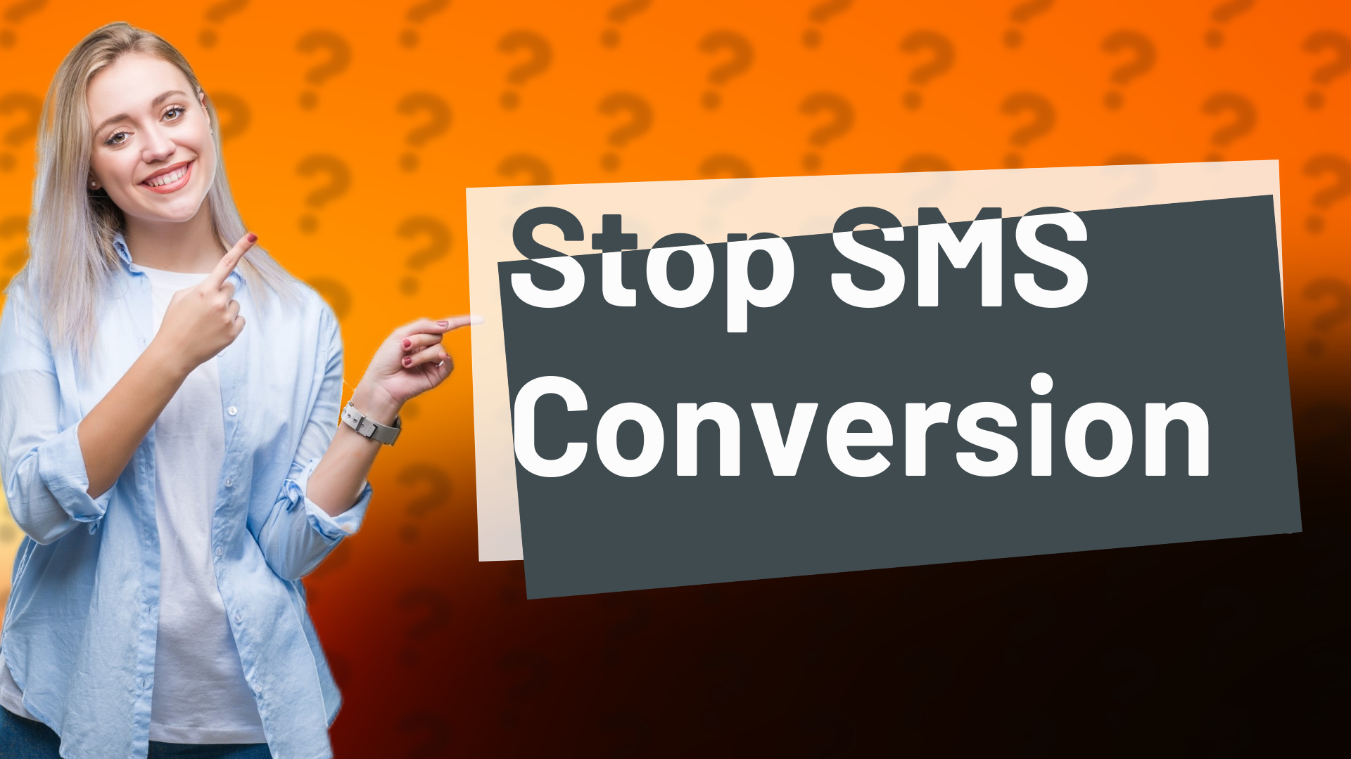 Stop SMS Conversion