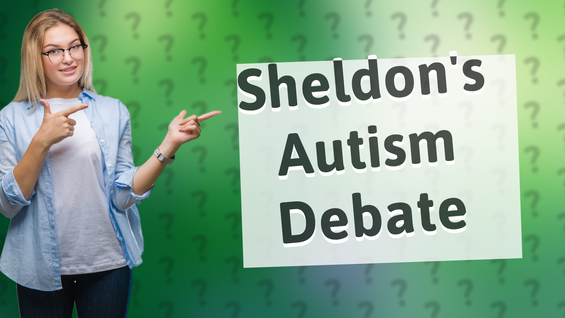 Sheldon's Autism Debate