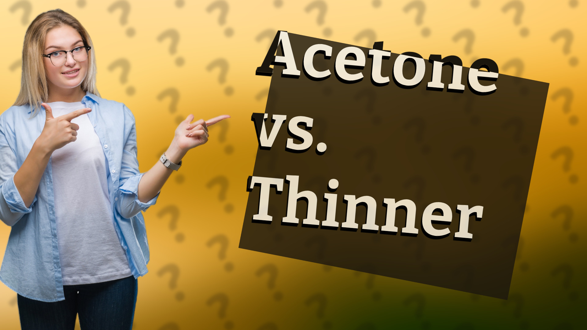 Acetone vs. Thinner