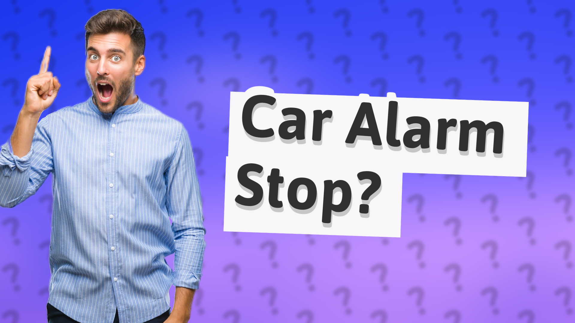 Car Alarm Stop?