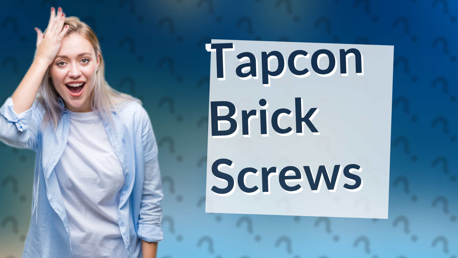 Tapcon Brick Screws