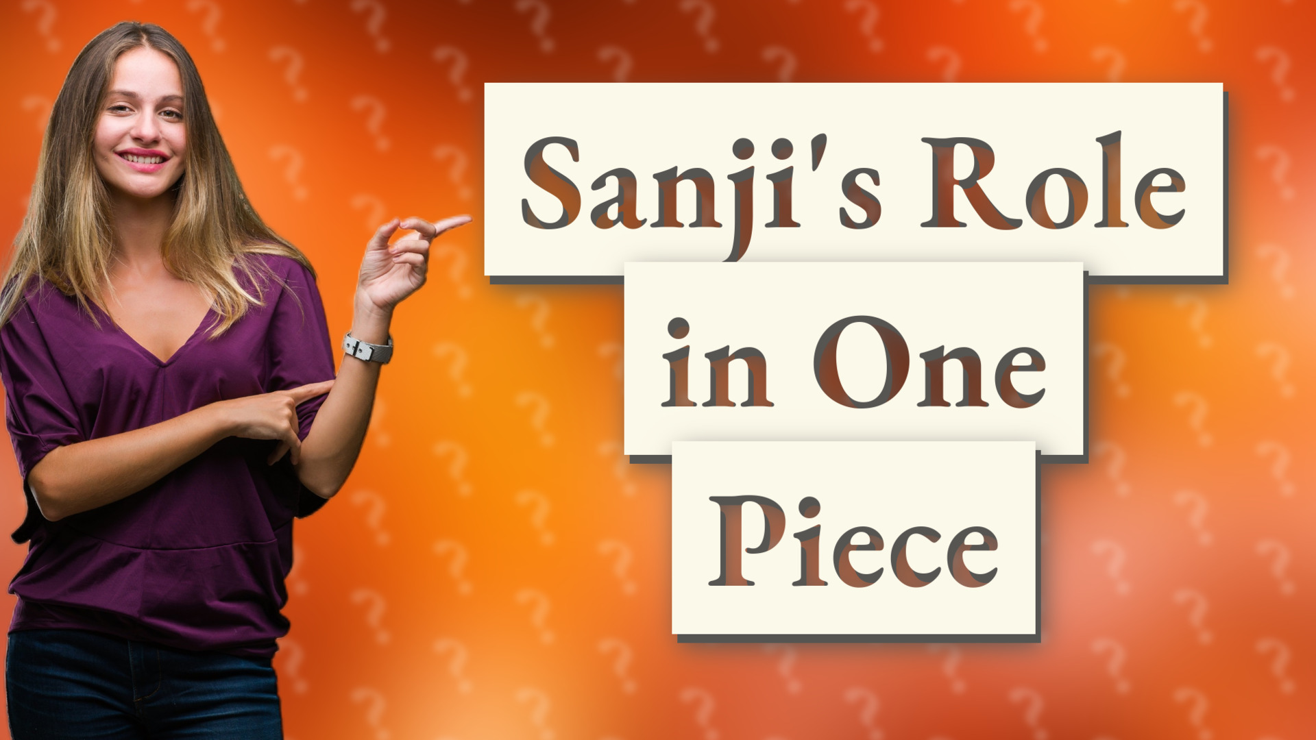 Sanji's Role in One Piece