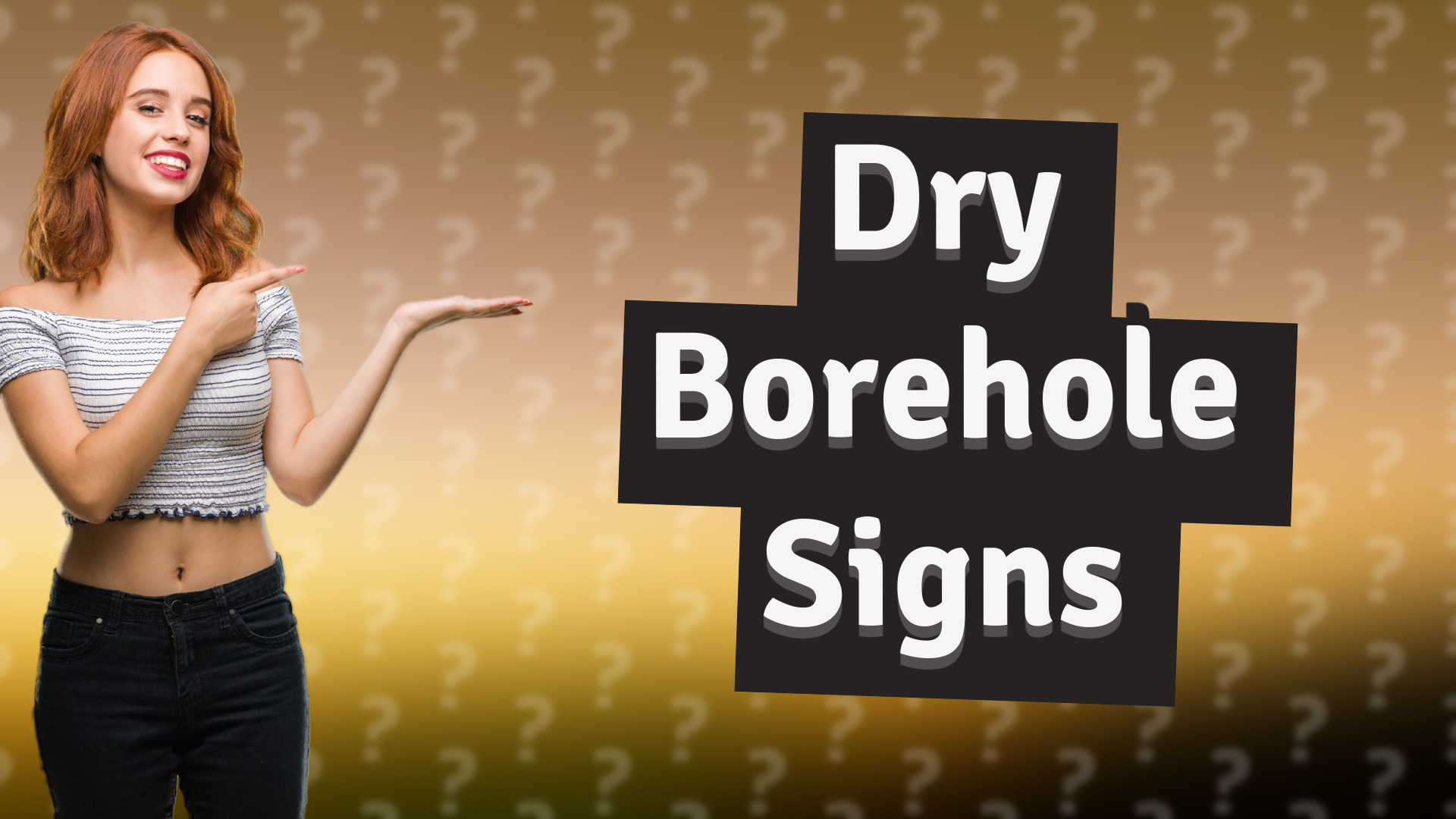 Dry Borehole Signs