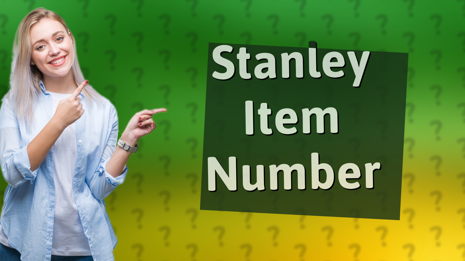 Stanley Item Number