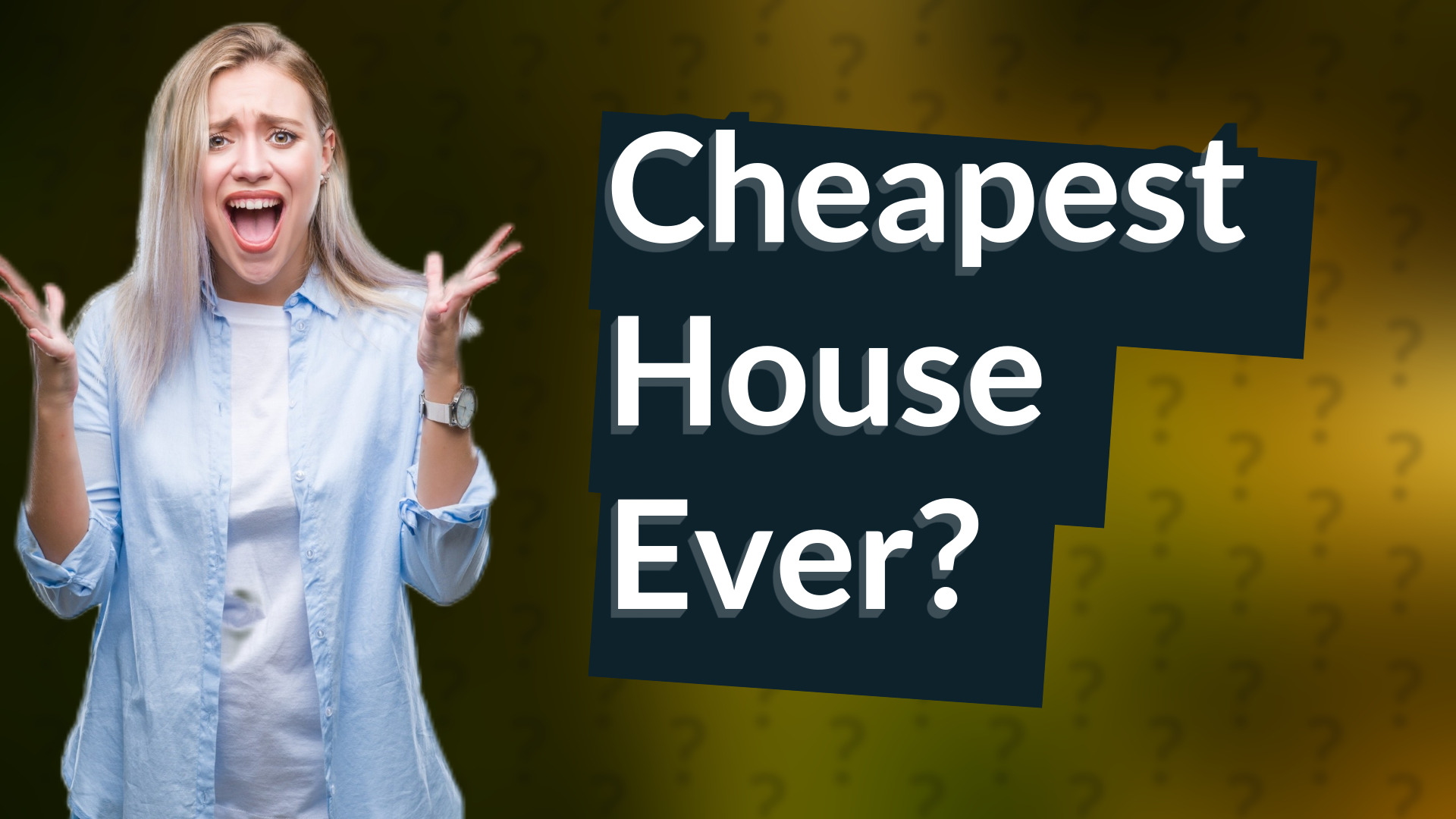 Cheapest House Ever?