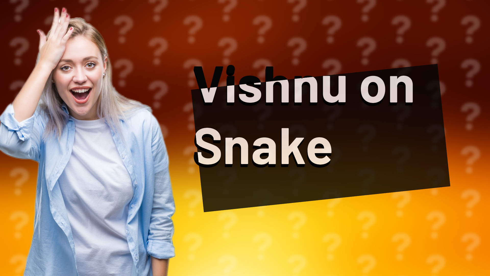 Vishnu on Snake
