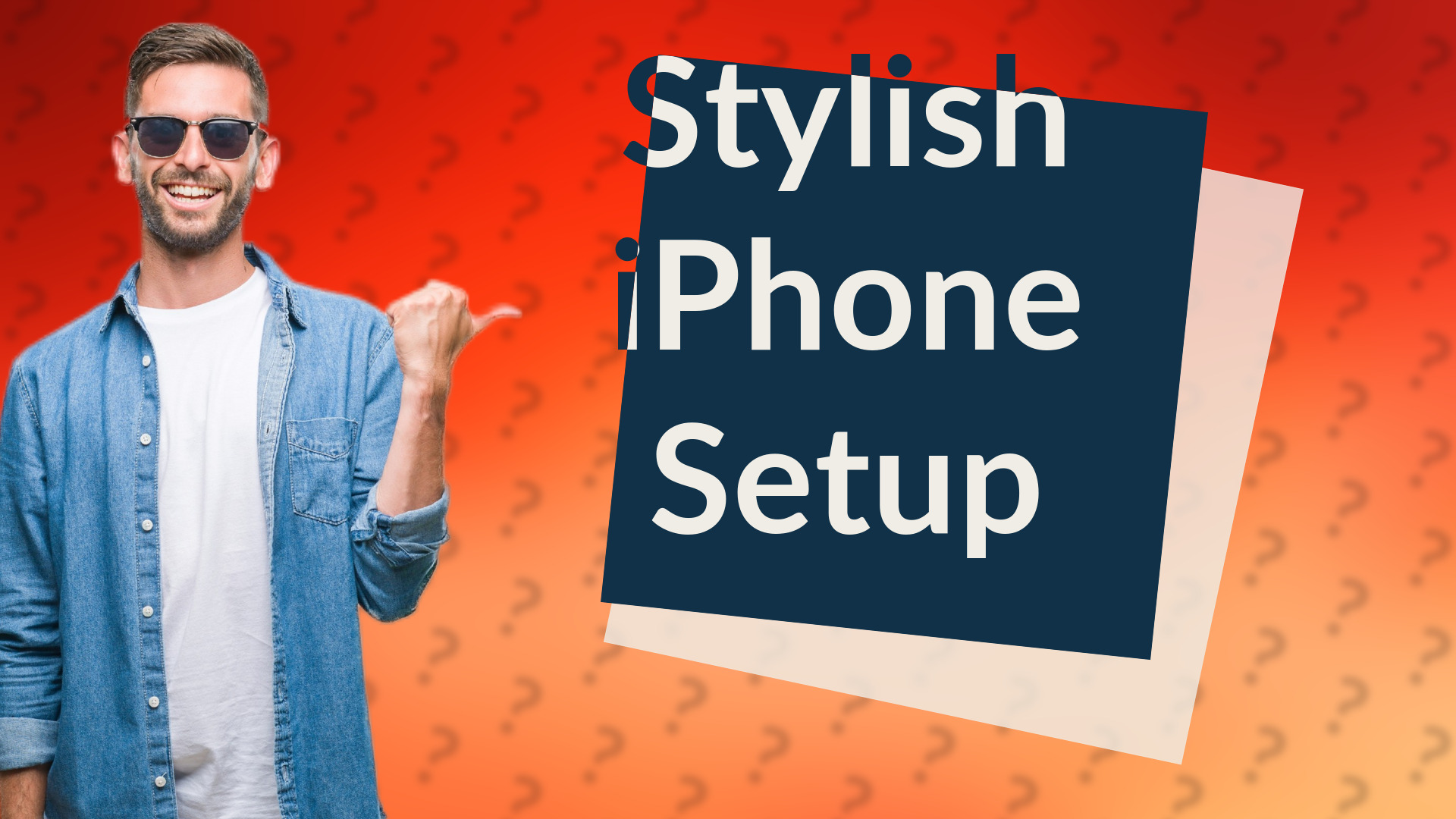 Stylish iPhone Setup