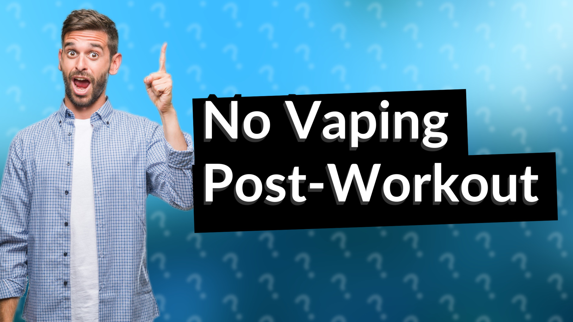 No Vaping Post-Workout