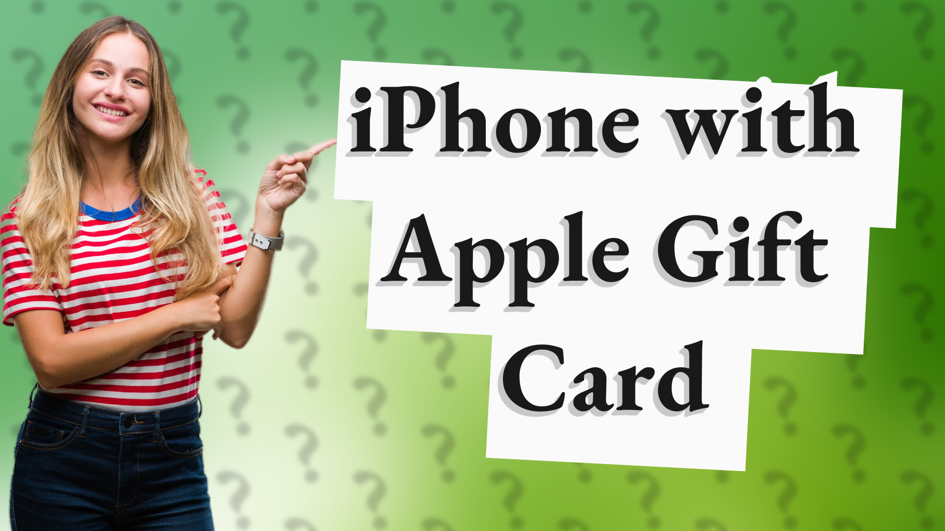 iPhone with Apple Gift Card