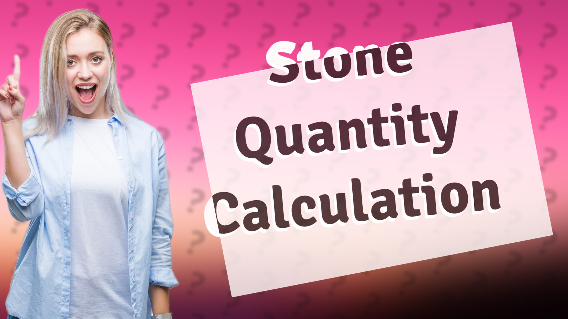Stone Quantity Calculation