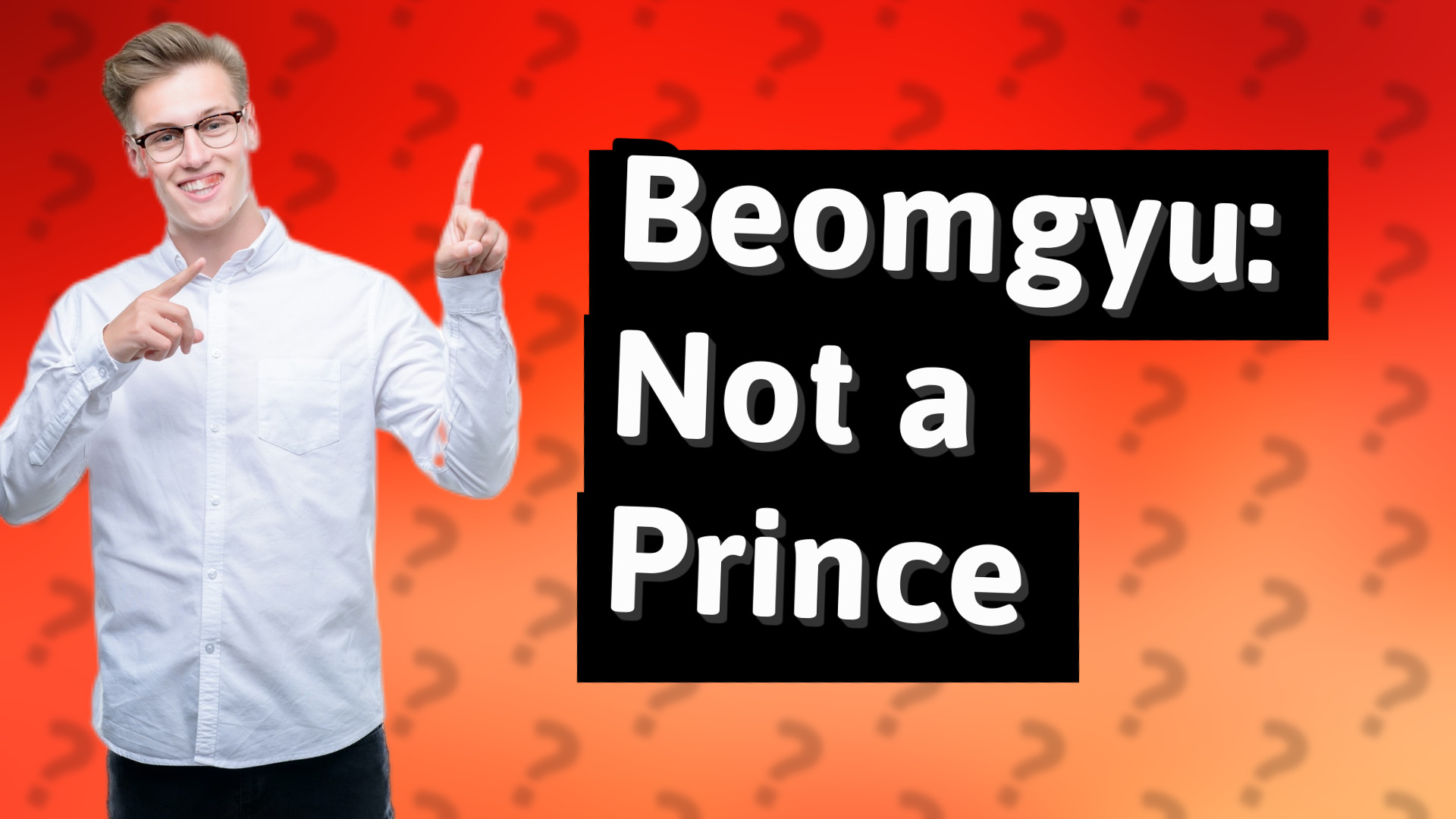 Beomgyu: Not a Prince