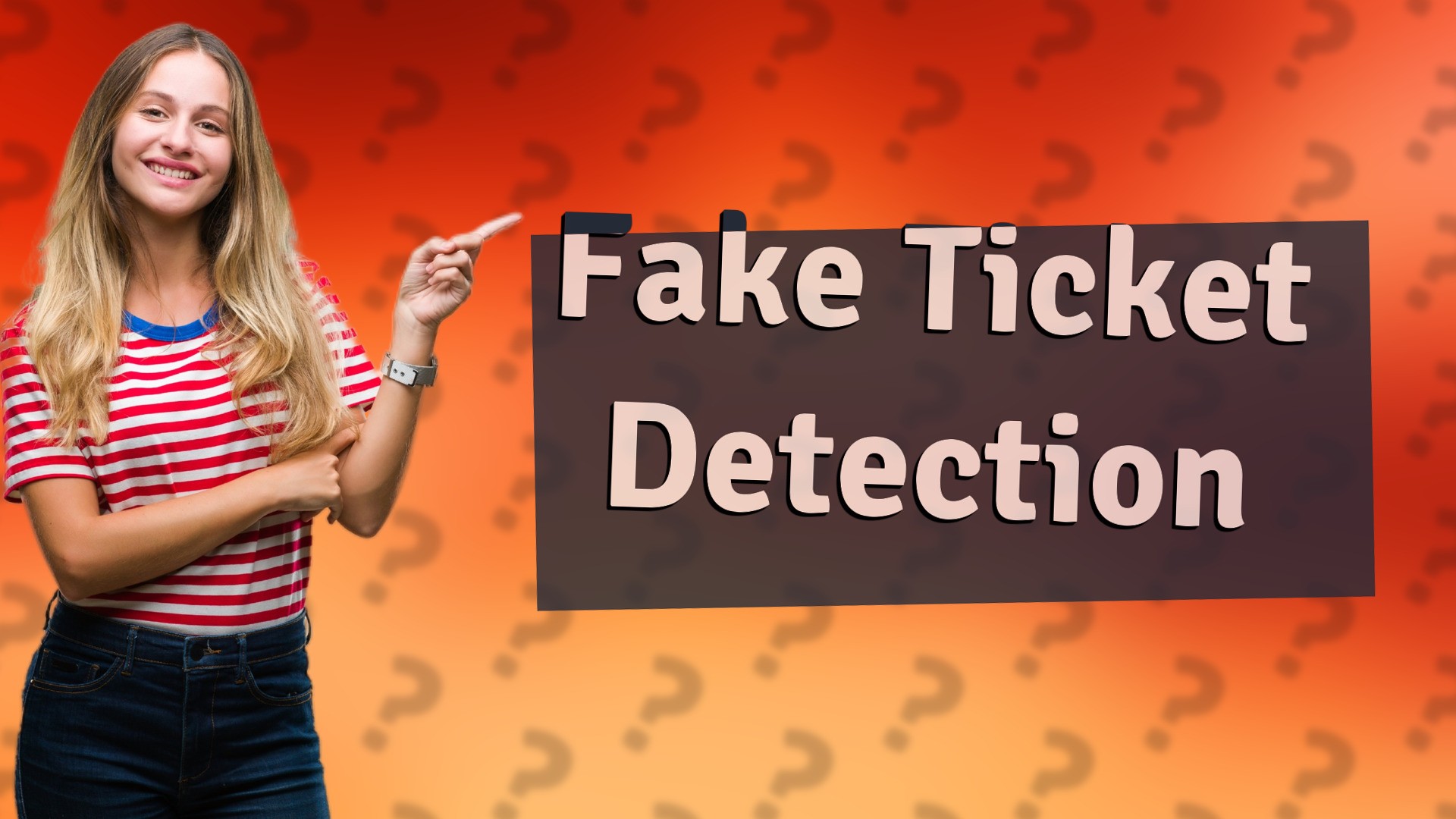 Fake Ticket Detection