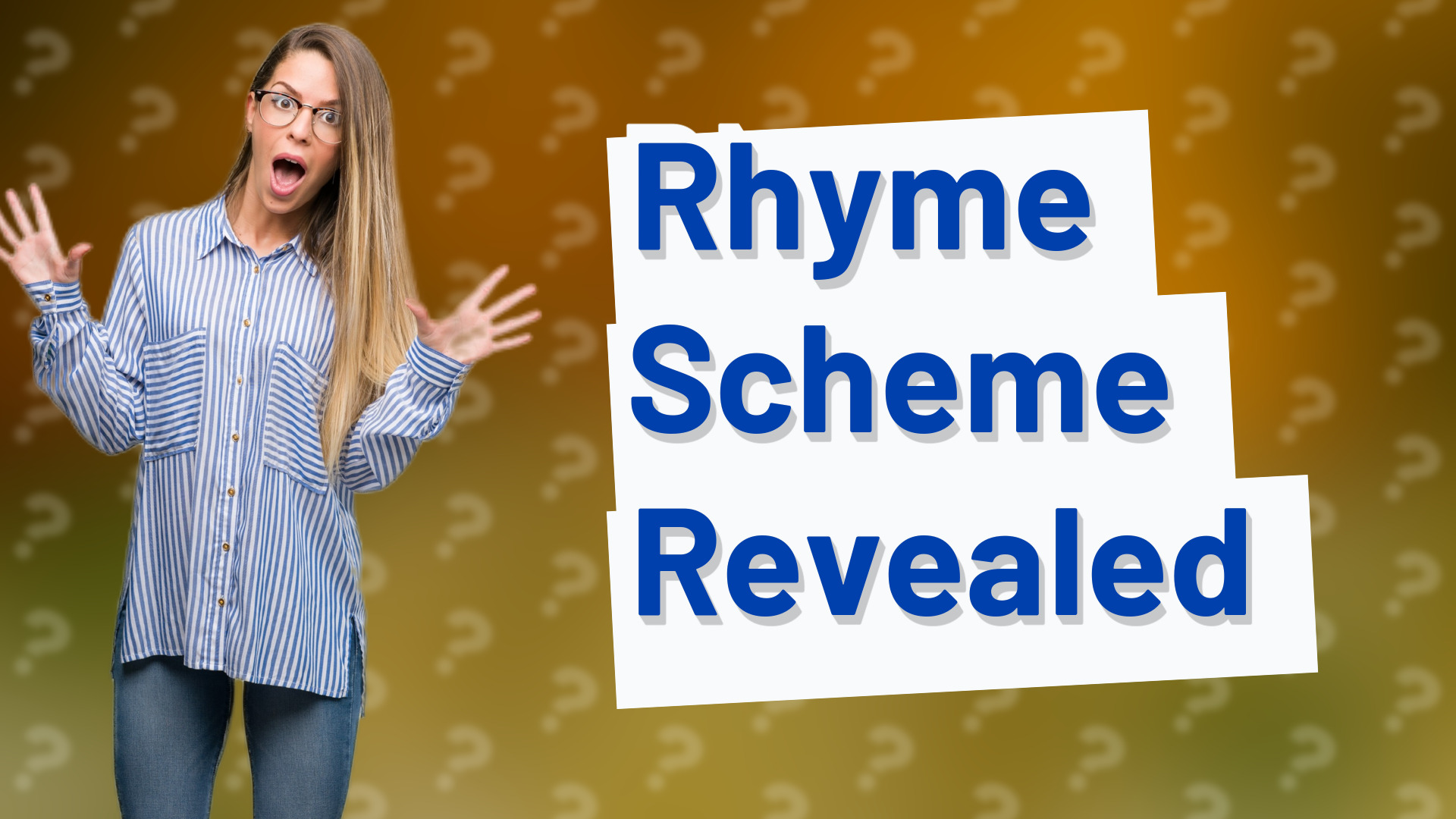Rhyme Scheme Revealed