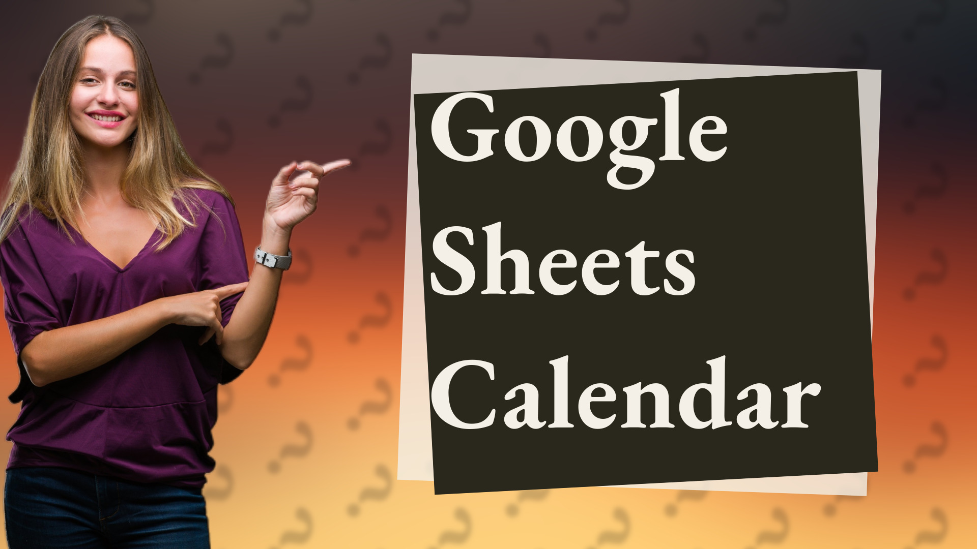 Google Sheets Calendar