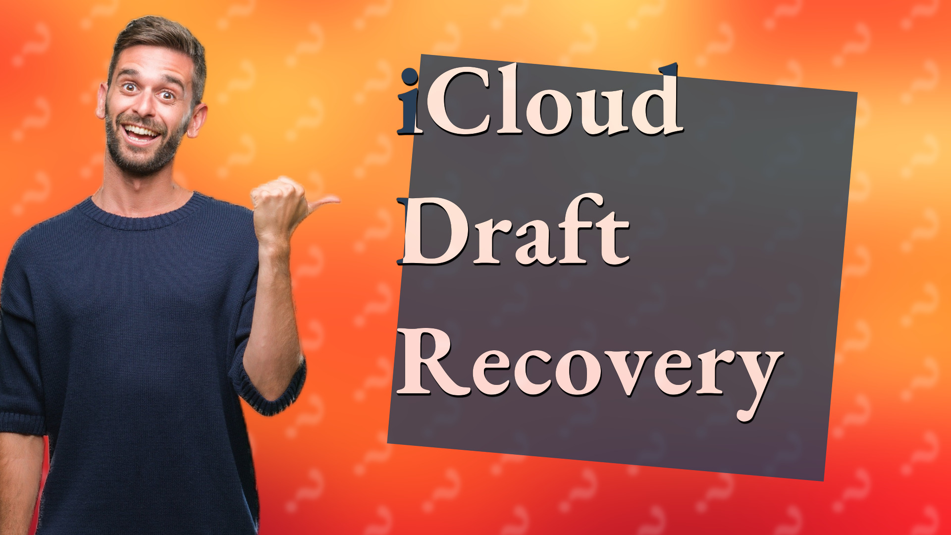 iCloud Draft Recovery