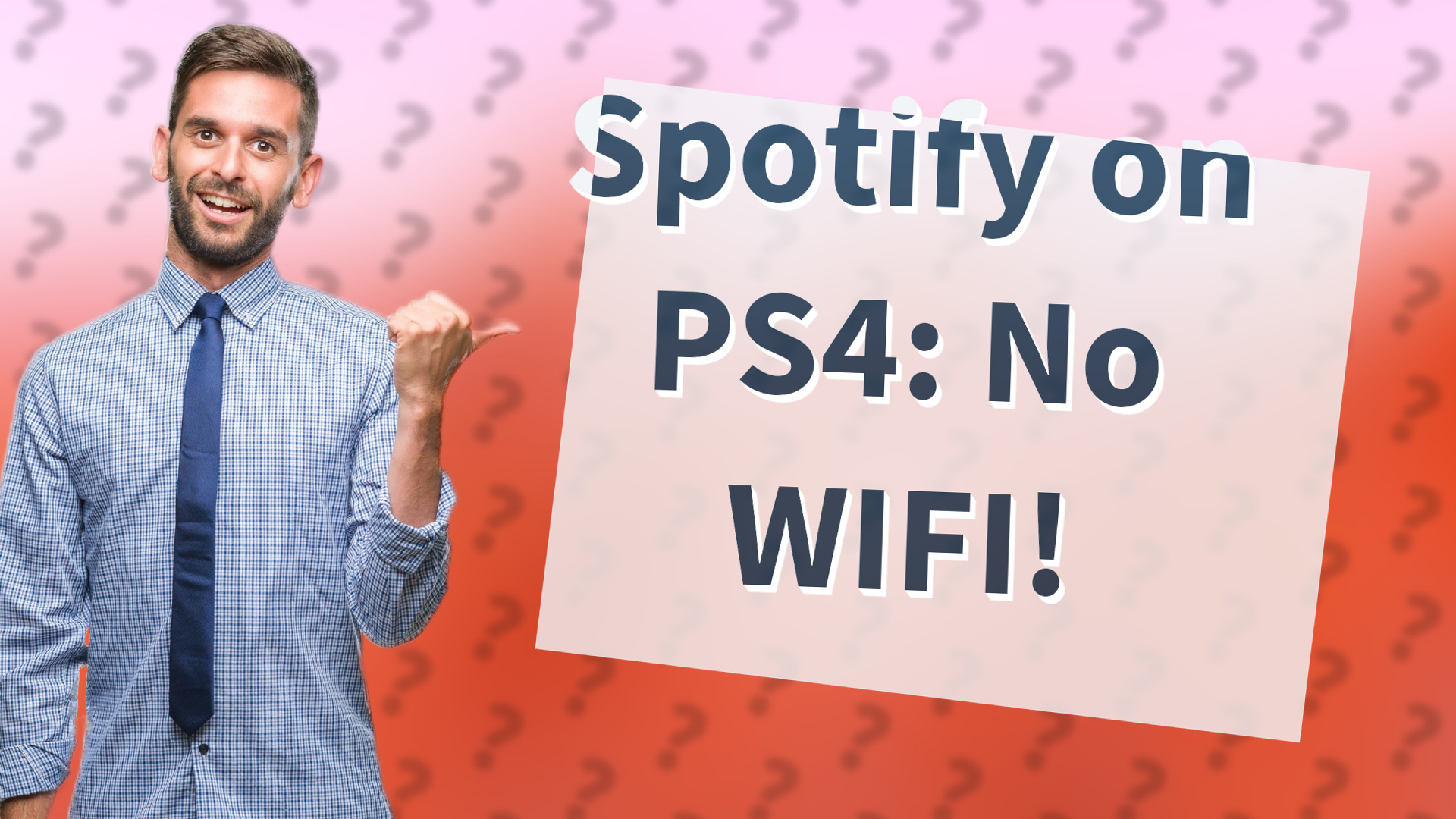 Spotify on PS4: No WIFI!