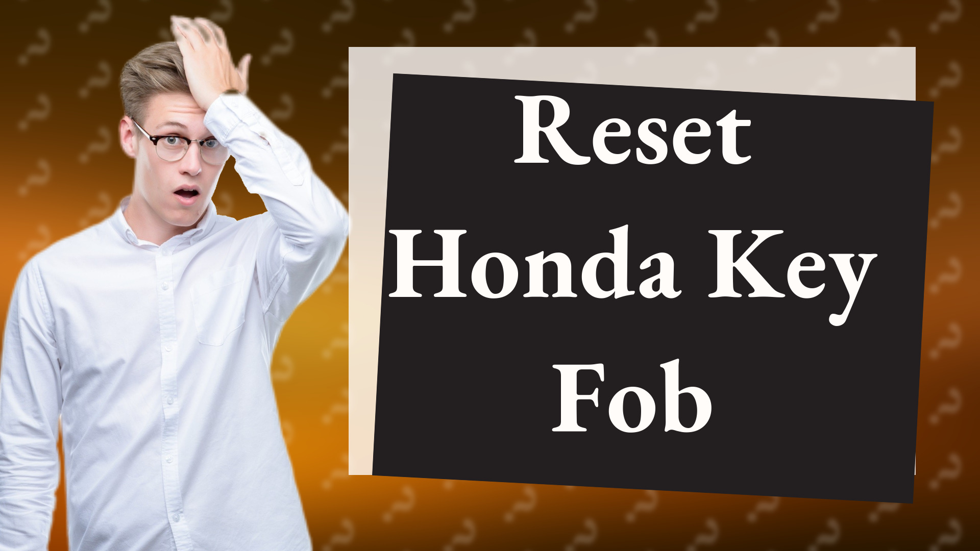 Reset Honda Key Fob