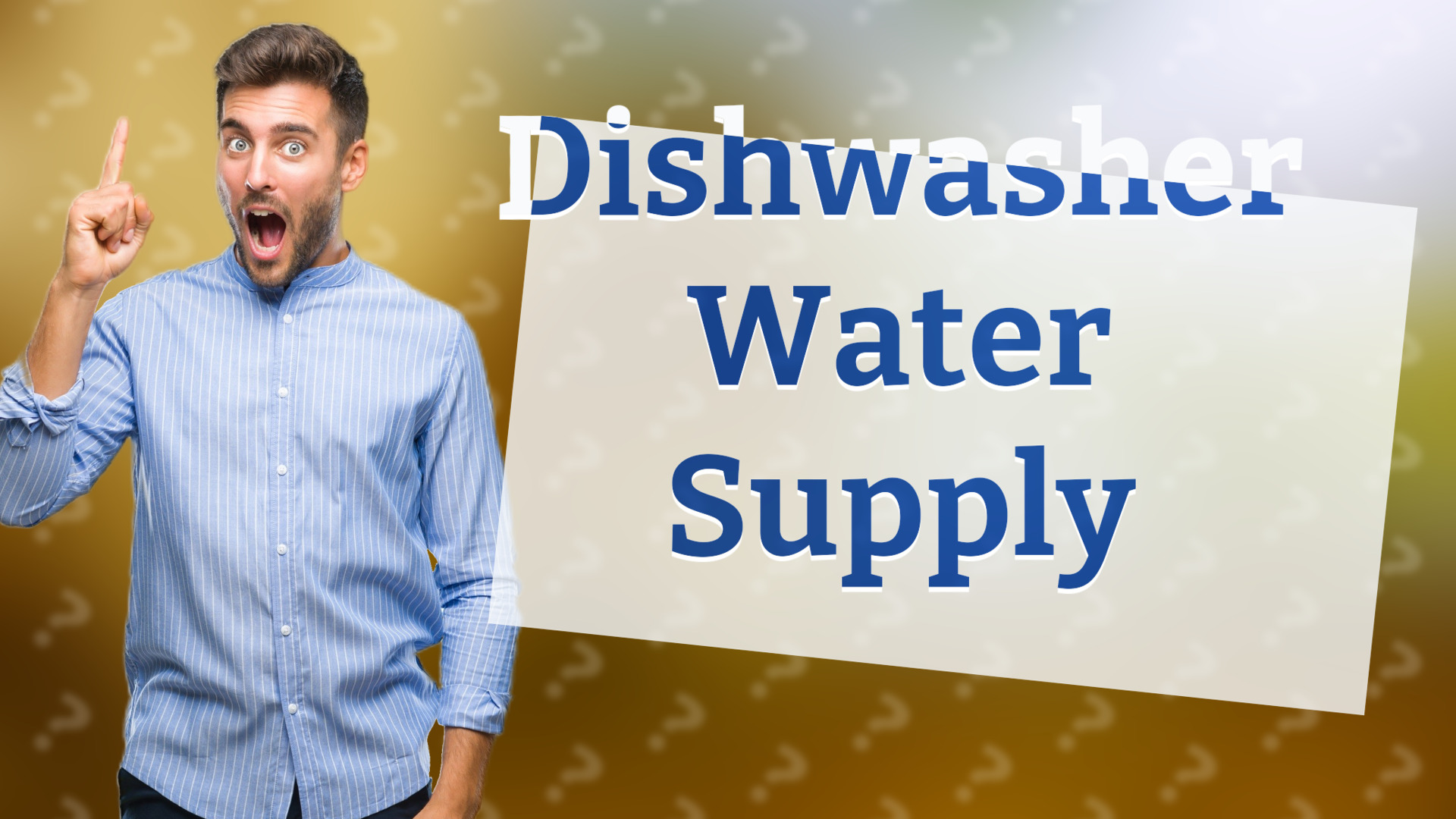 Dishwasher Water Supply