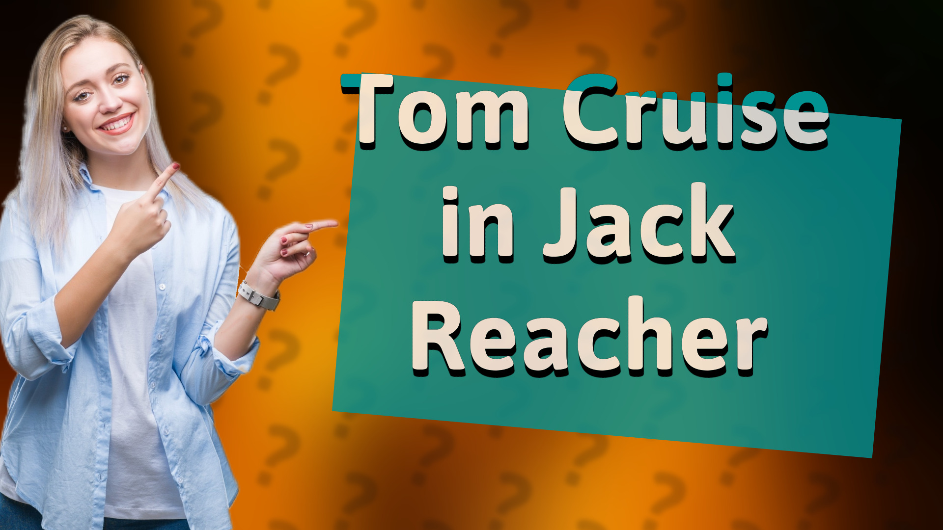 Tom Cruise in Jack Reacher