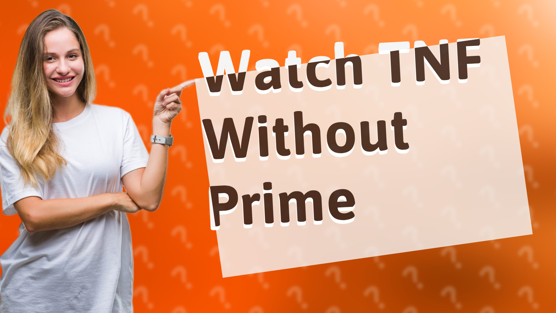 Watch TNF Without Prime