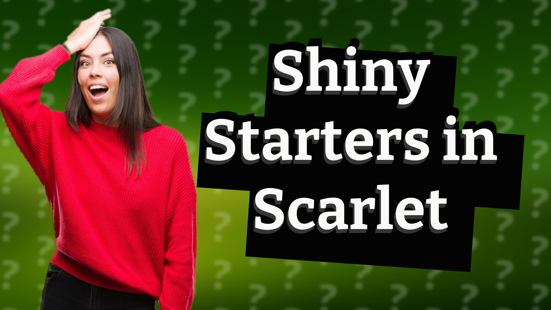 Shiny Starters in Scarlet