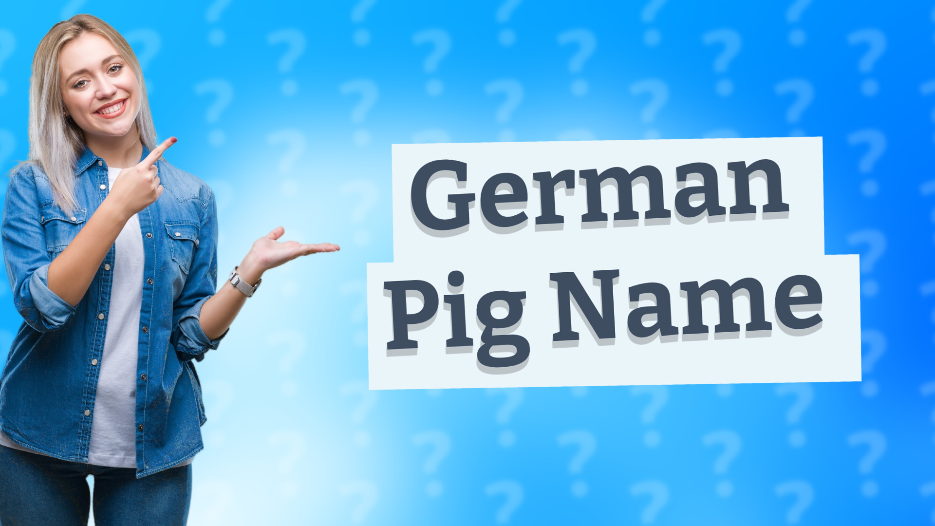German Pig Name