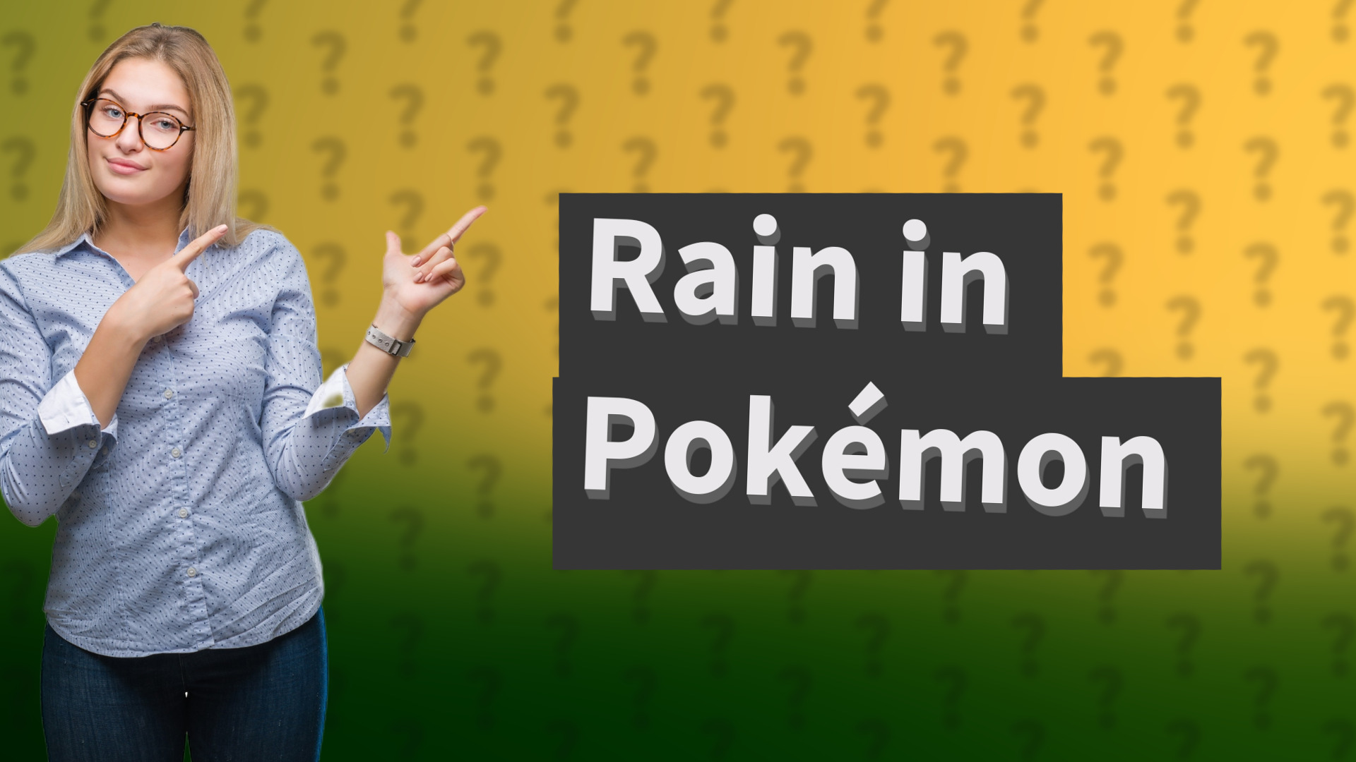 Rain in Pokémon