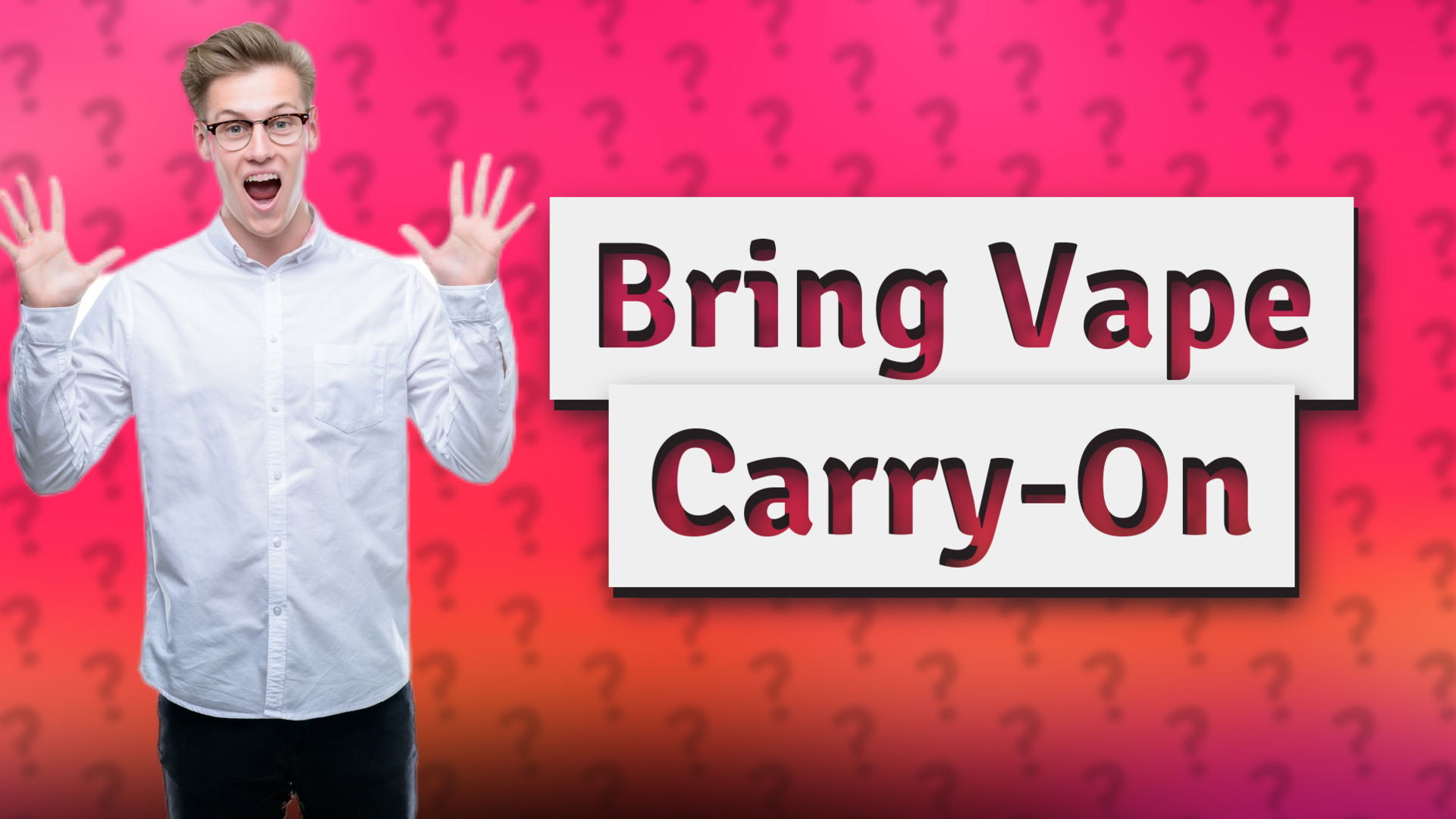 Bring Vape Carry-On