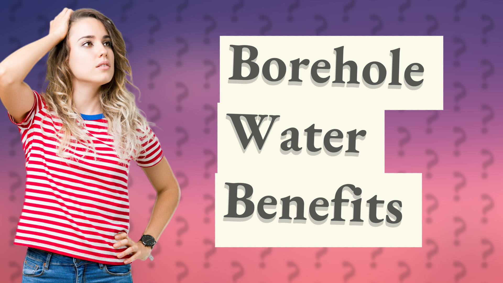 Borehole Water Benefits