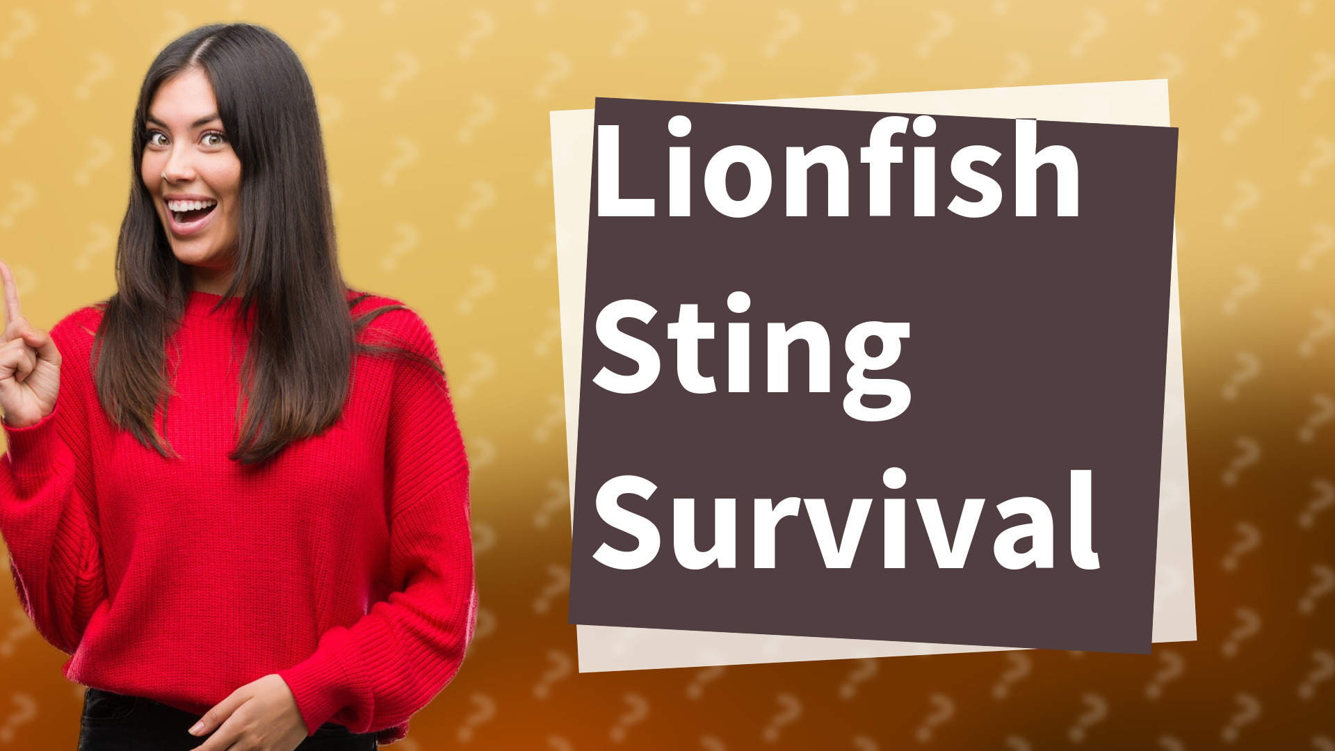 Lionfish Sting Survival