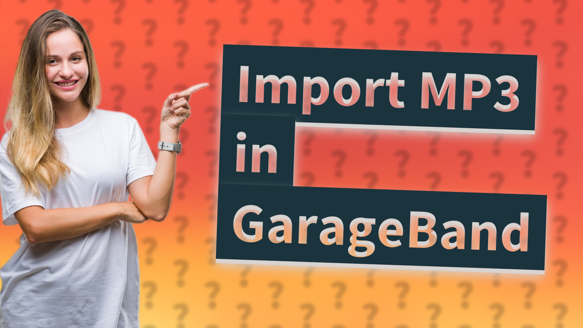 Import MP3 in GarageBand