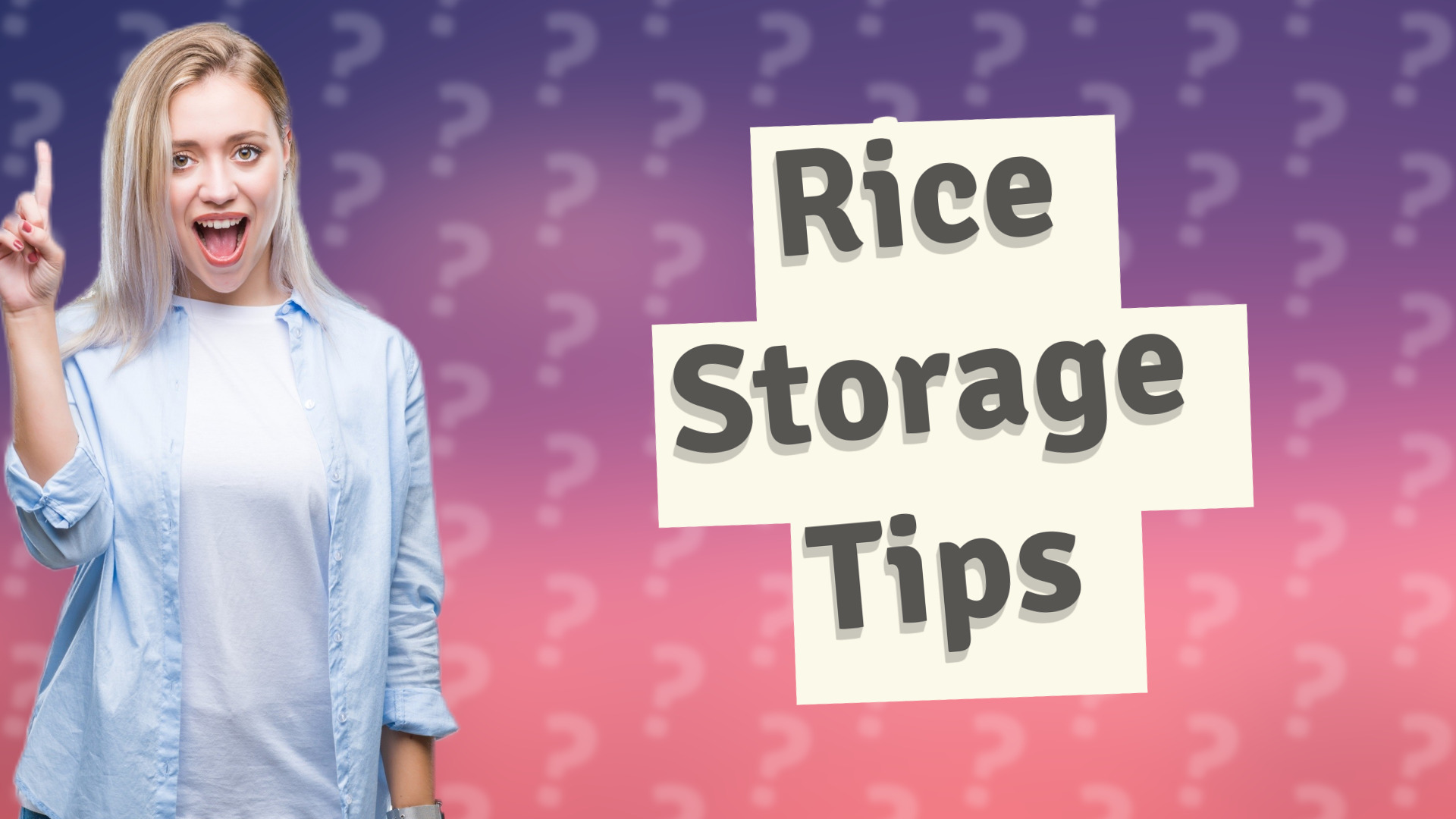 Rice Storage Tips