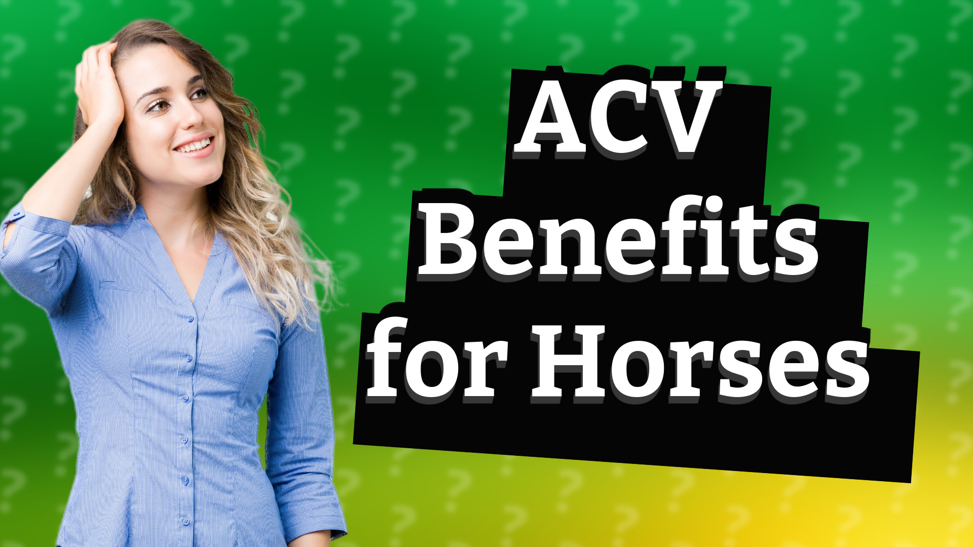 ACV Benefits for Horses