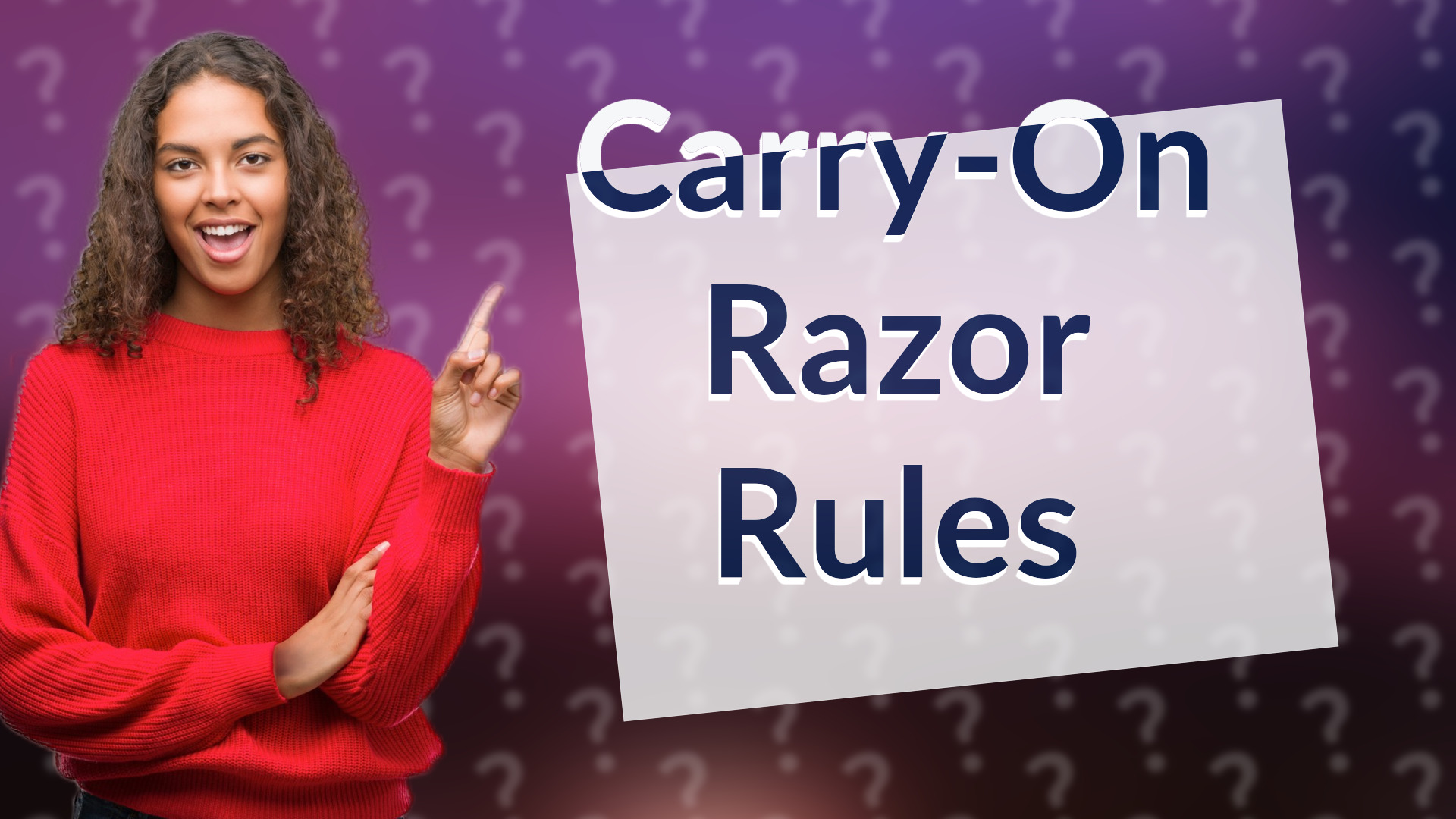 Carry-On Razor Rules