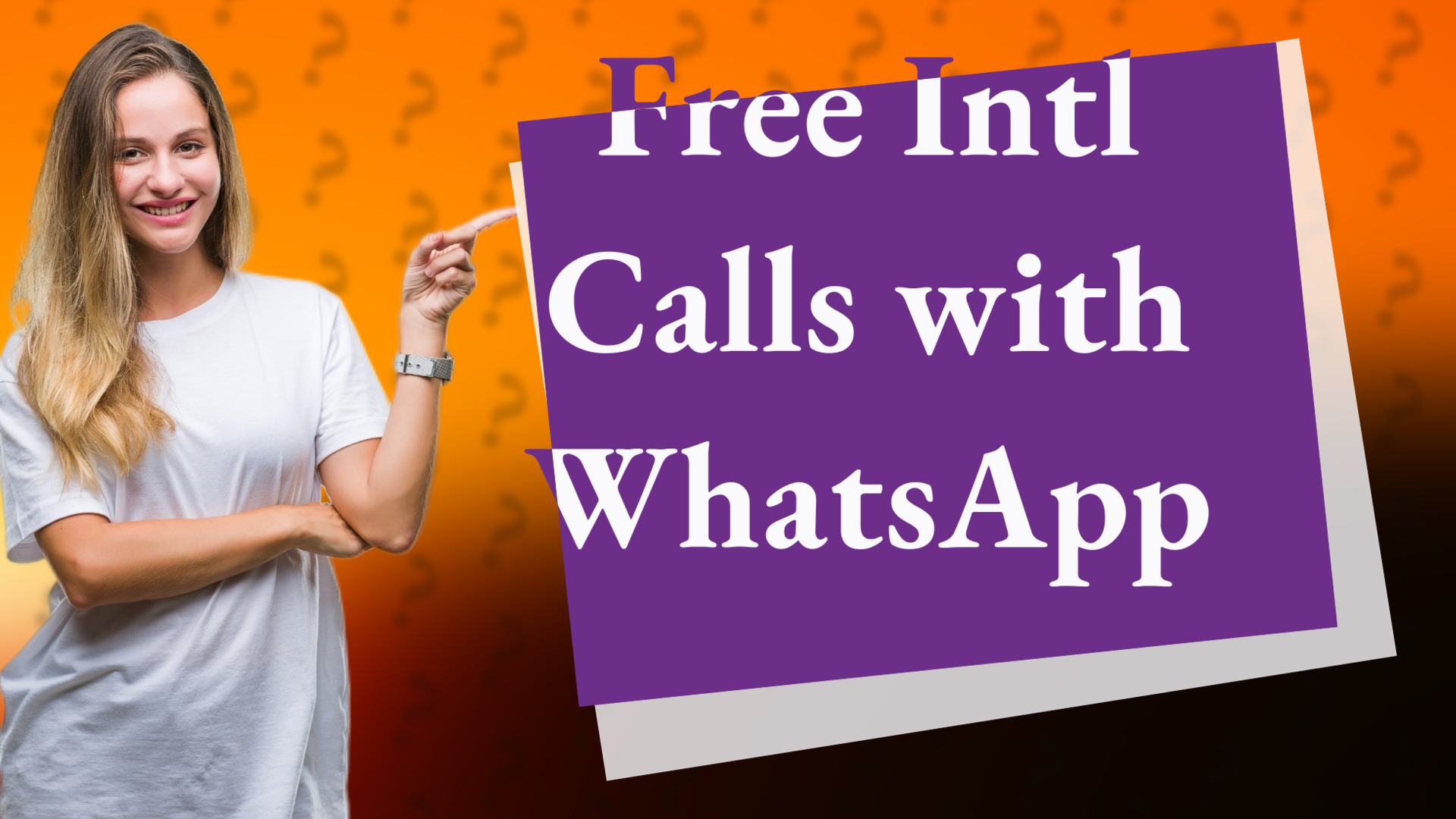 Free Intl Calls with WhatsApp