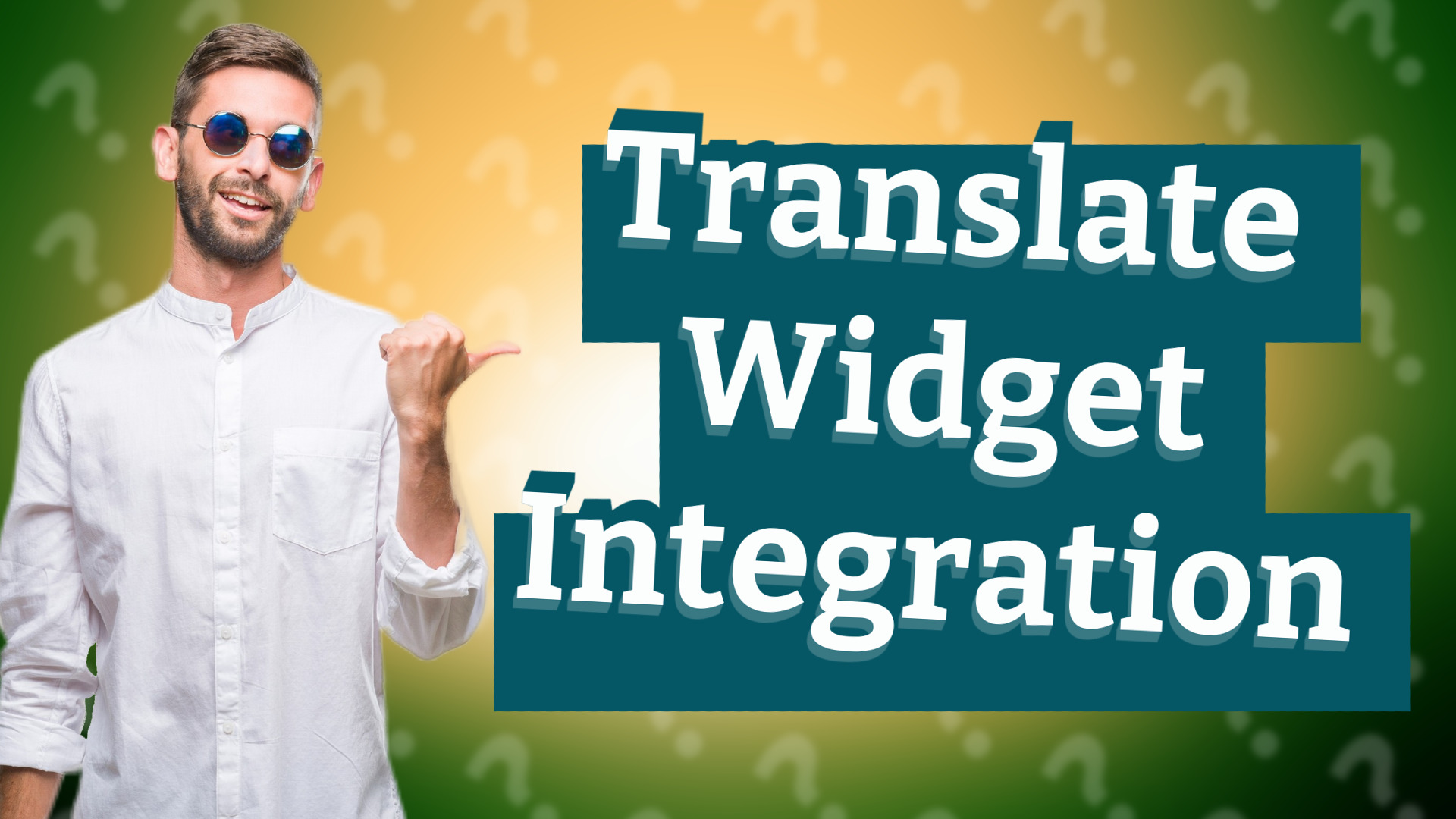 Translate Widget Integration