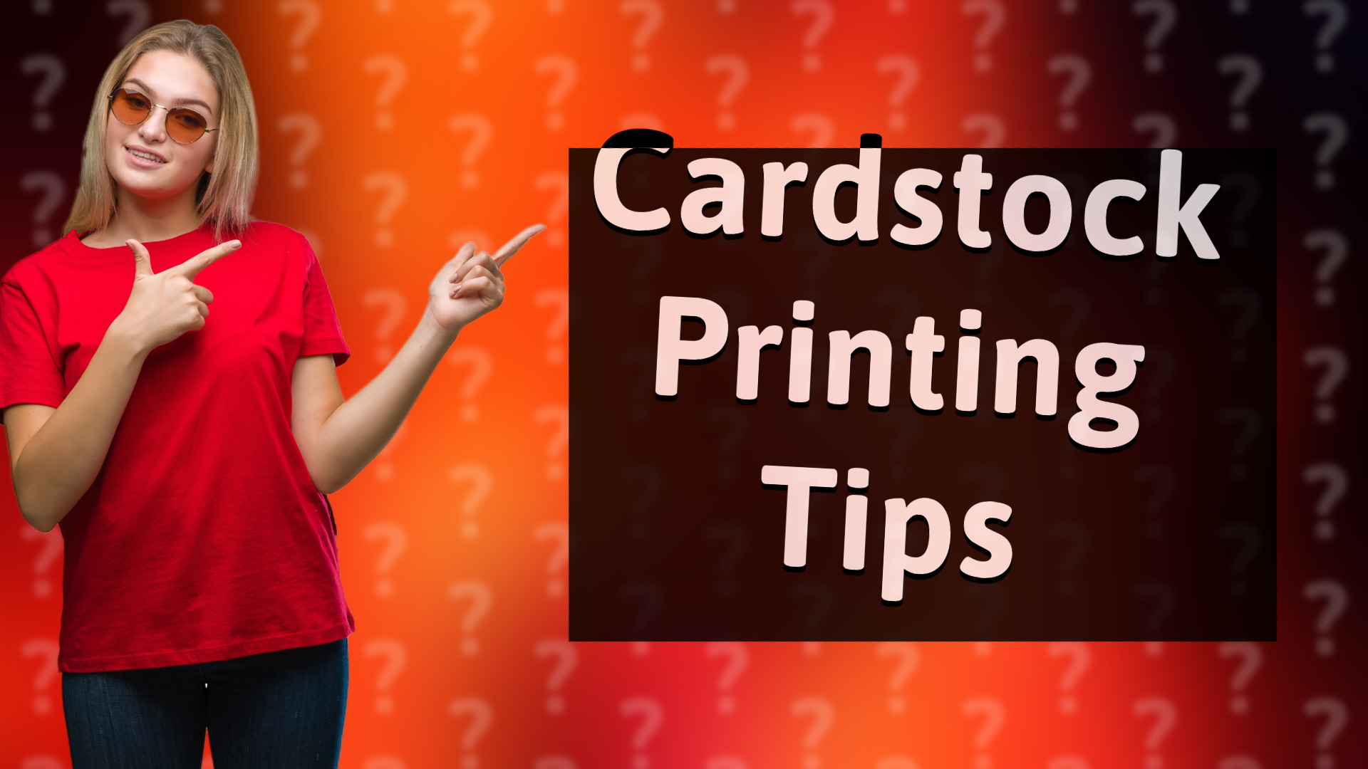 Cardstock Printing Tips