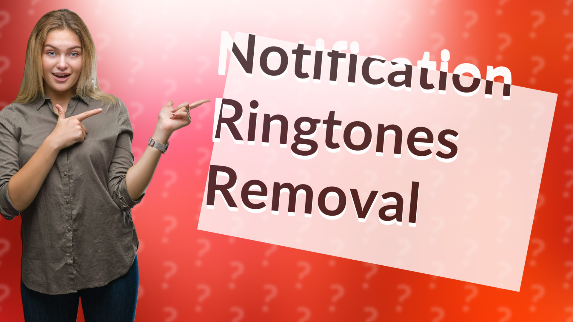 Notification Ringtones Removal