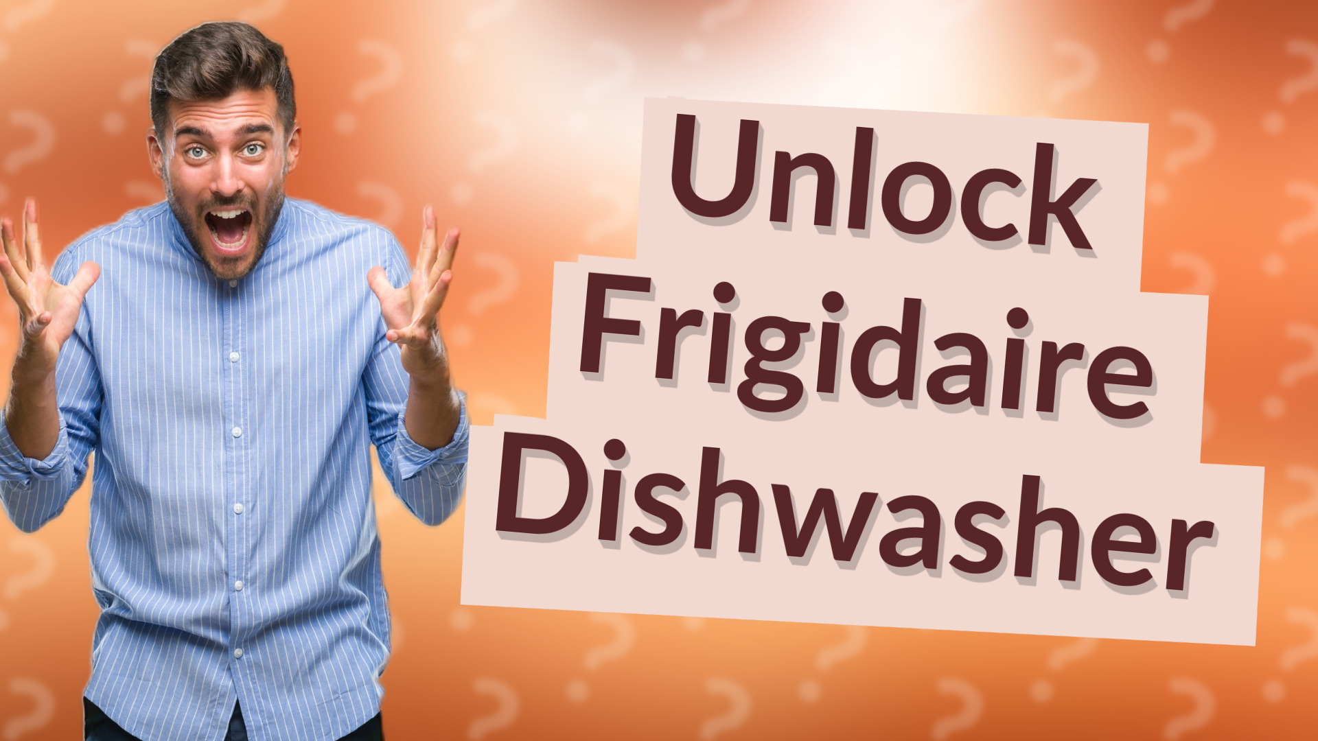 Unlock Frigidaire Dishwasher